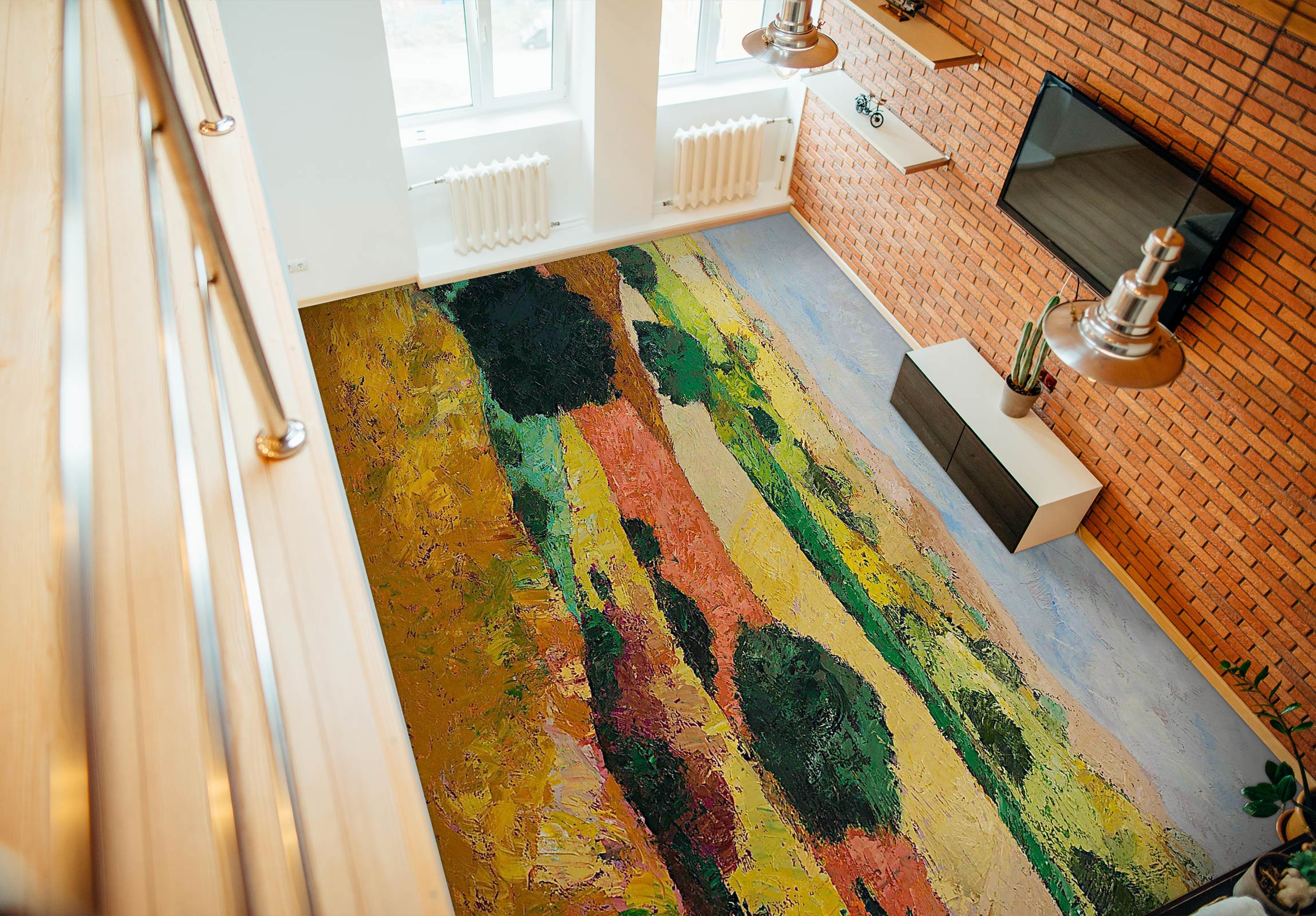 3D Field Grass 9553 Allan P. Friedlander Floor Mural