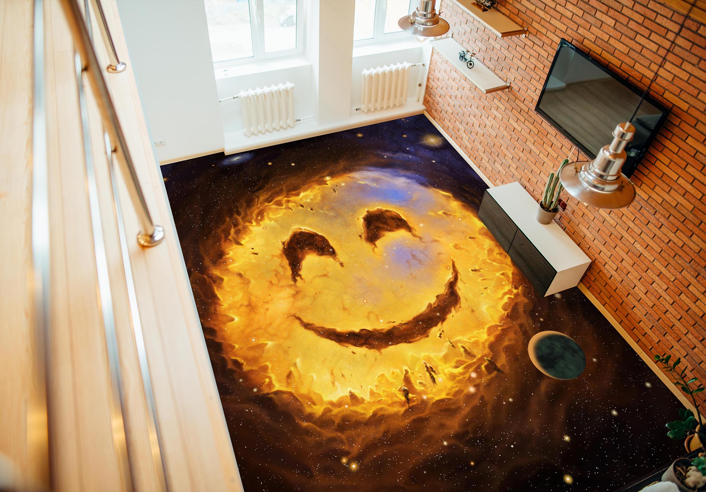3D Clouds 98179 Vincent Floor Mural