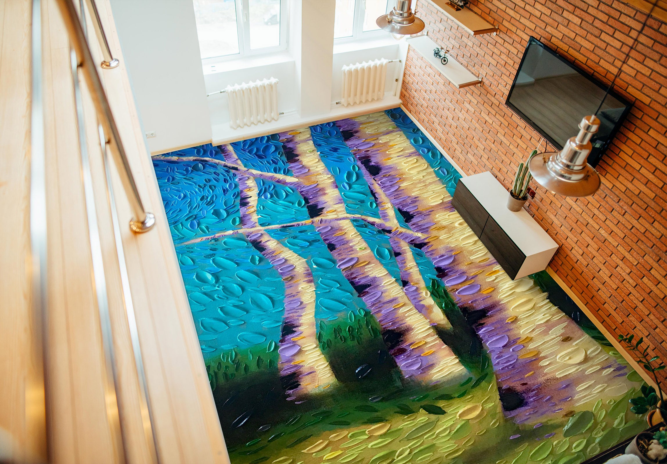 3D Forest Grass 102181 Dena Tollefson Floor Mural