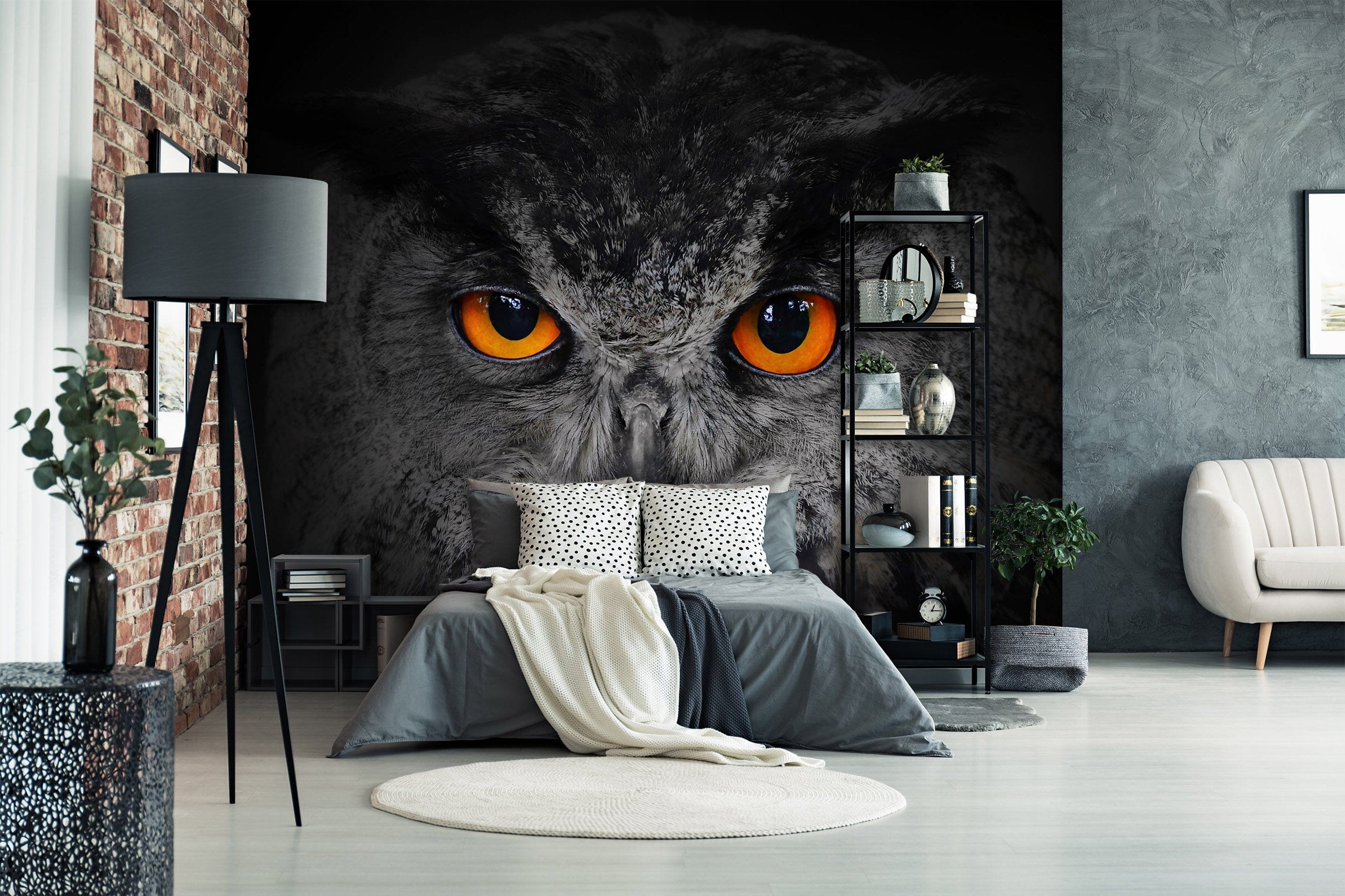 3D Owl 1717 Wall Murals Wallpaper AJ Wallpaper 2
