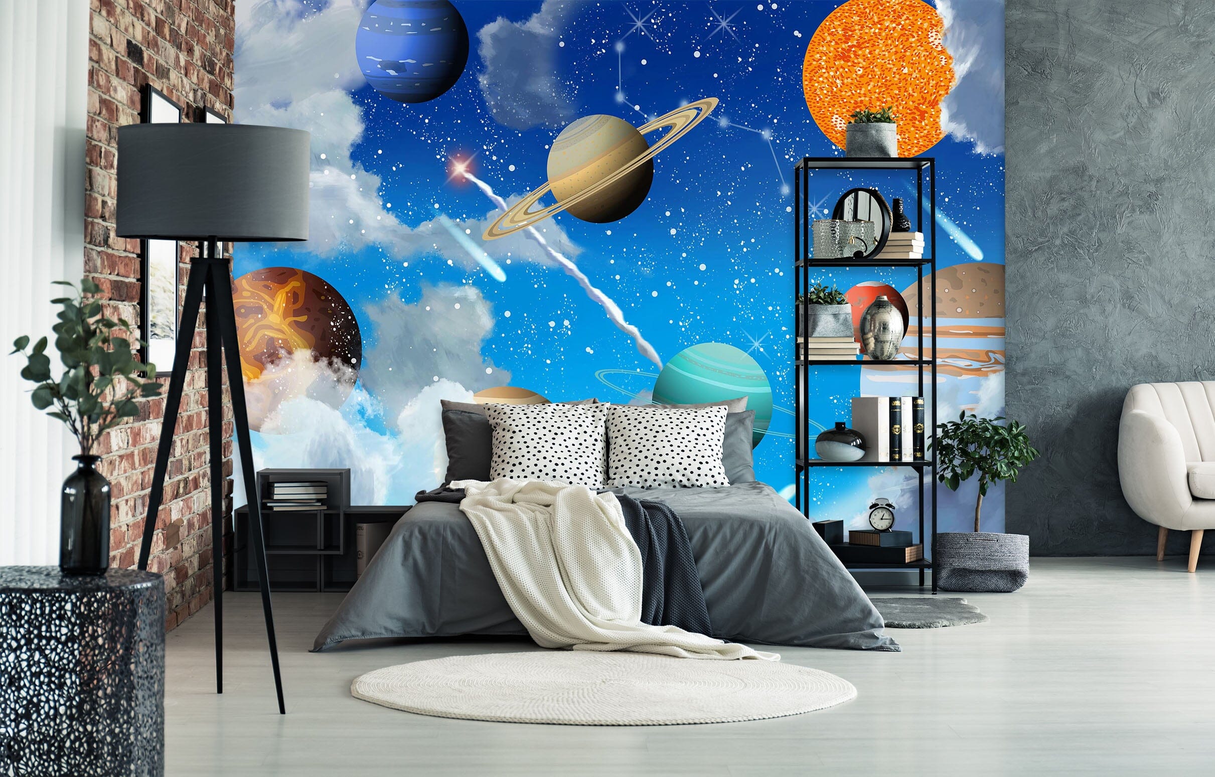 3D Color Planet 1611 Wall Murals Wallpaper AJ Wallpaper 2