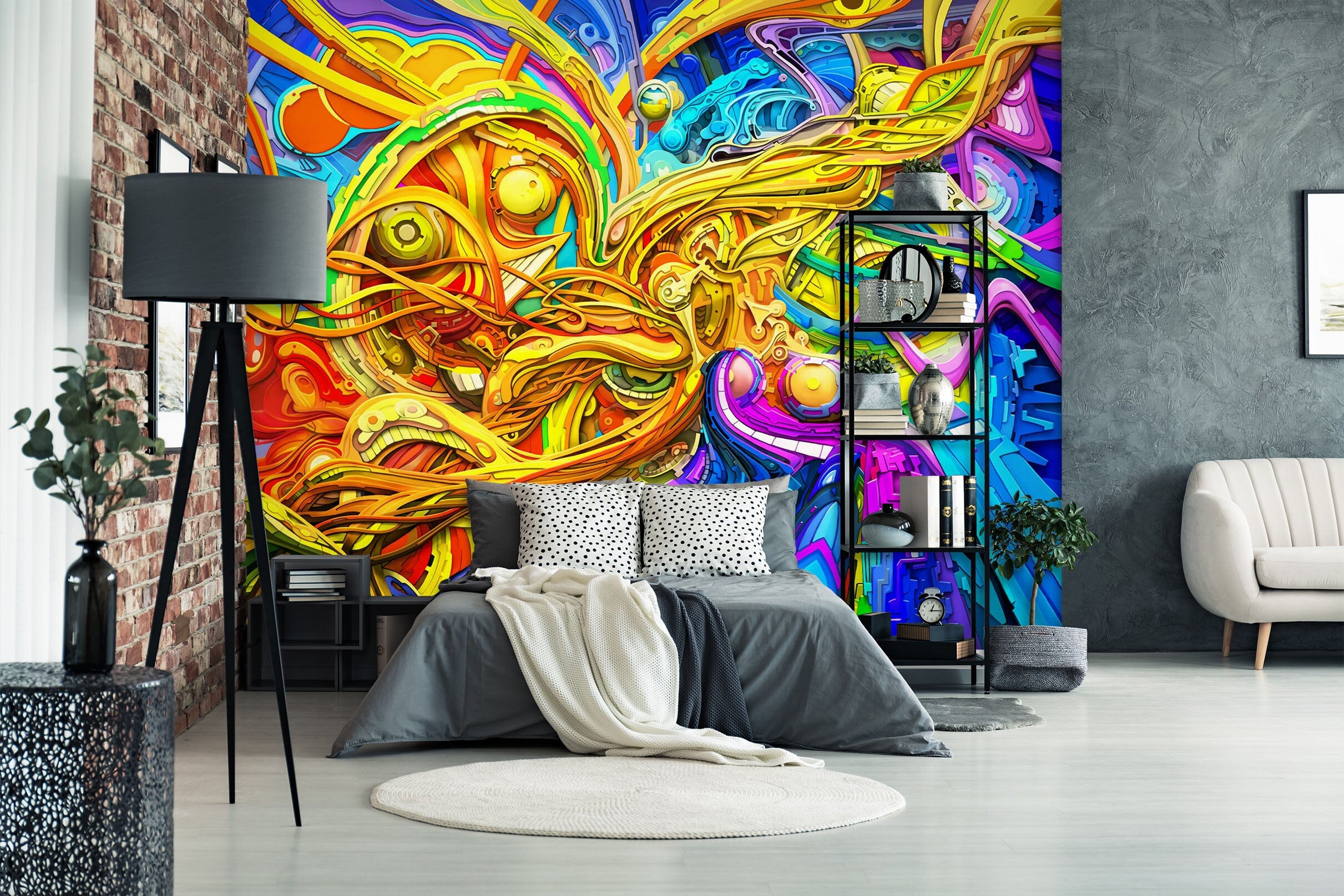 3D Color Graffiti 1684 Wall Murals Wallpaper AJ Wallpaper 2