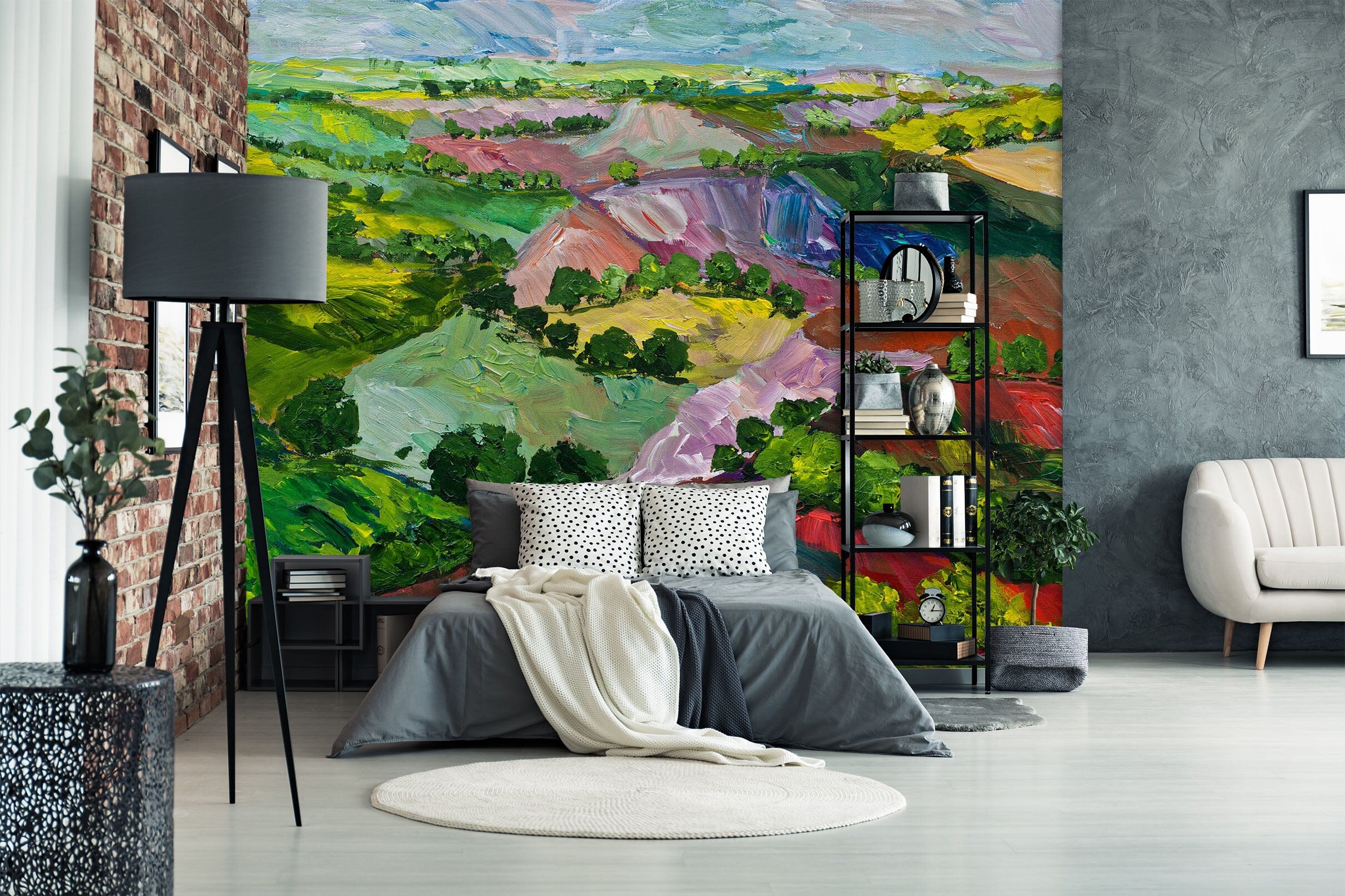 3D Colored Hills 185 Allan P. Friedlander Wall Mural Wall Murals Wallpaper AJ Wallpaper 2