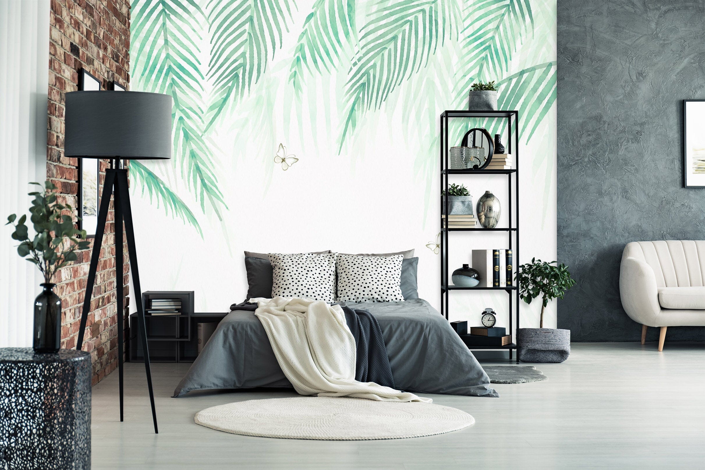 3D Green Leaf 1614 Wall Murals Wallpaper AJ Wallpaper 2