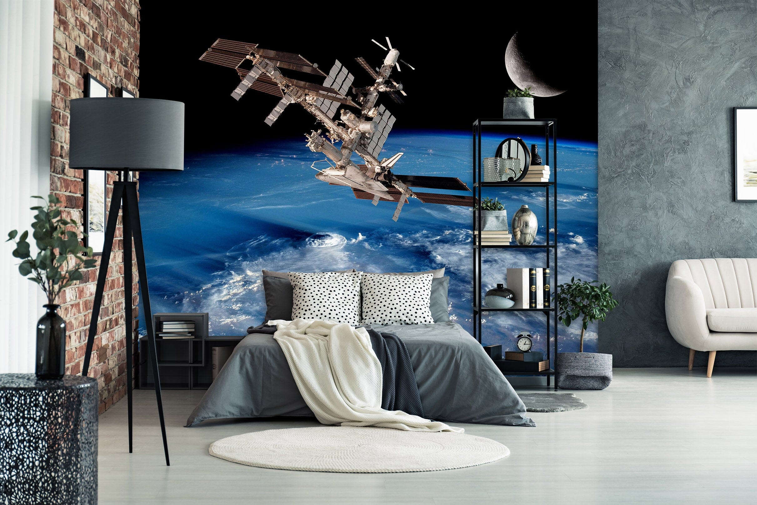 3D Space Satellite 1734 Wall Murals Wallpaper AJ Wallpaper 2