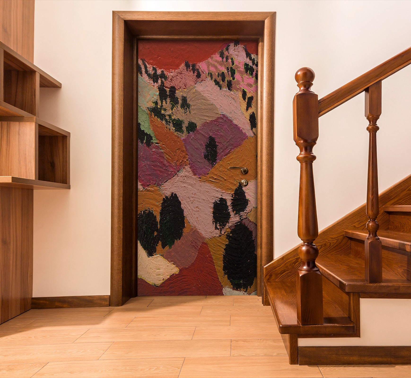 3D Brown Field Trees 10105 Allan P. Friedlander Door Mural