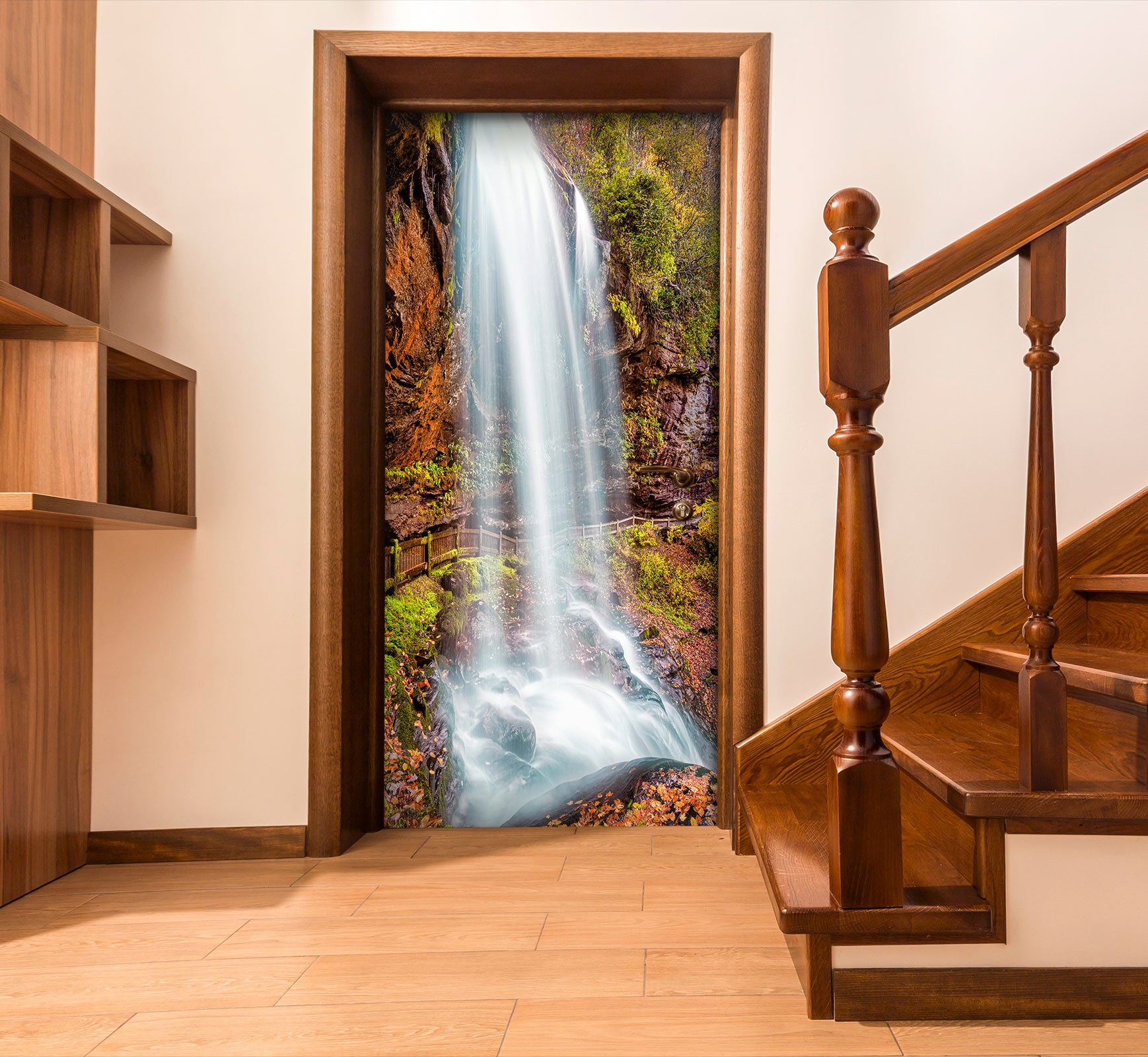 3D Waterfall 10836 Beth Sheridan Door Mural