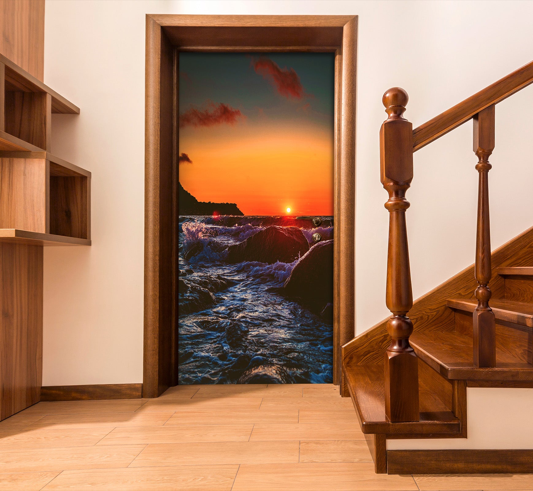 3D Seaside Reef 22026 Door Mural