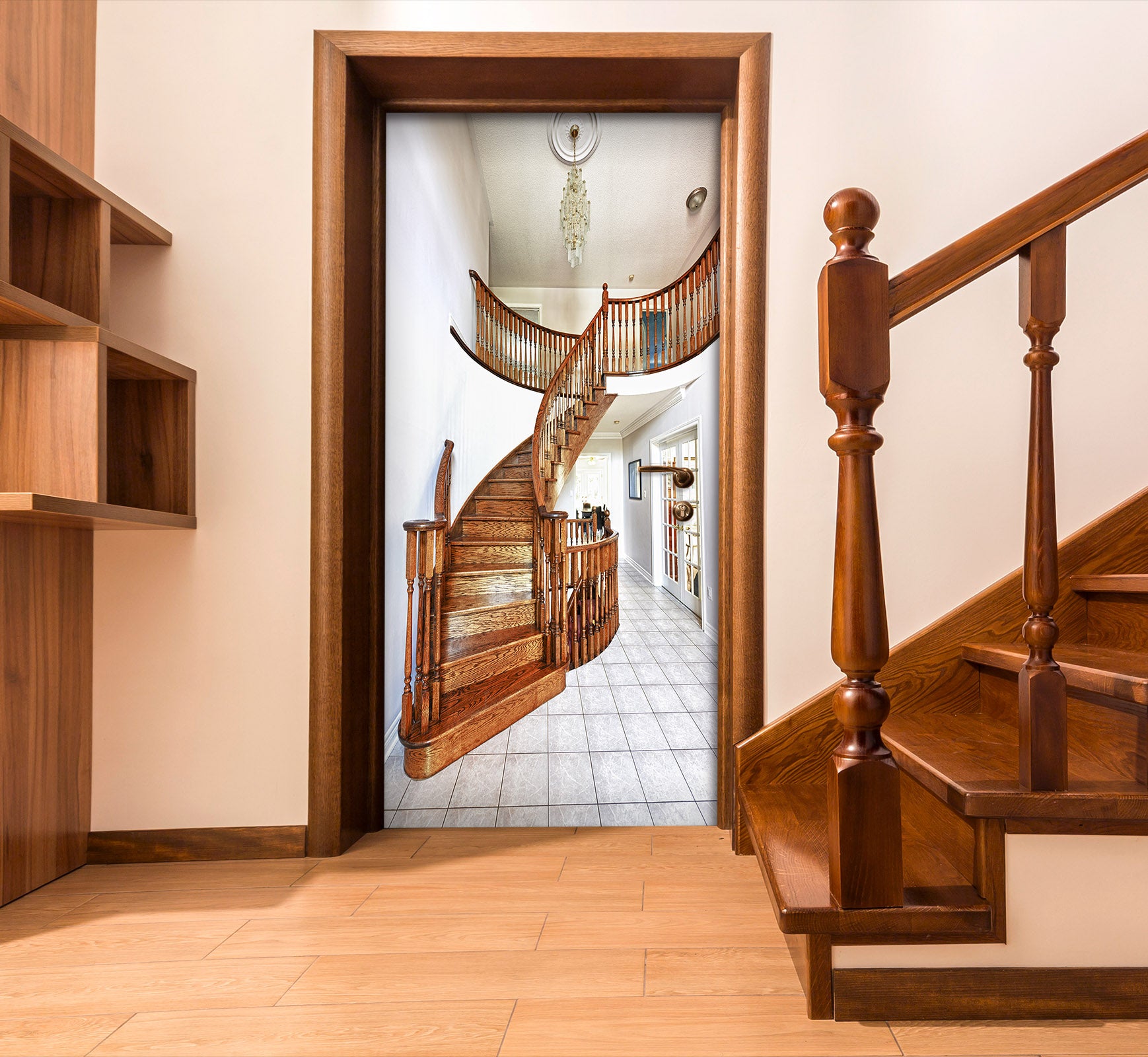 3D Stairs 22041 Door Mural