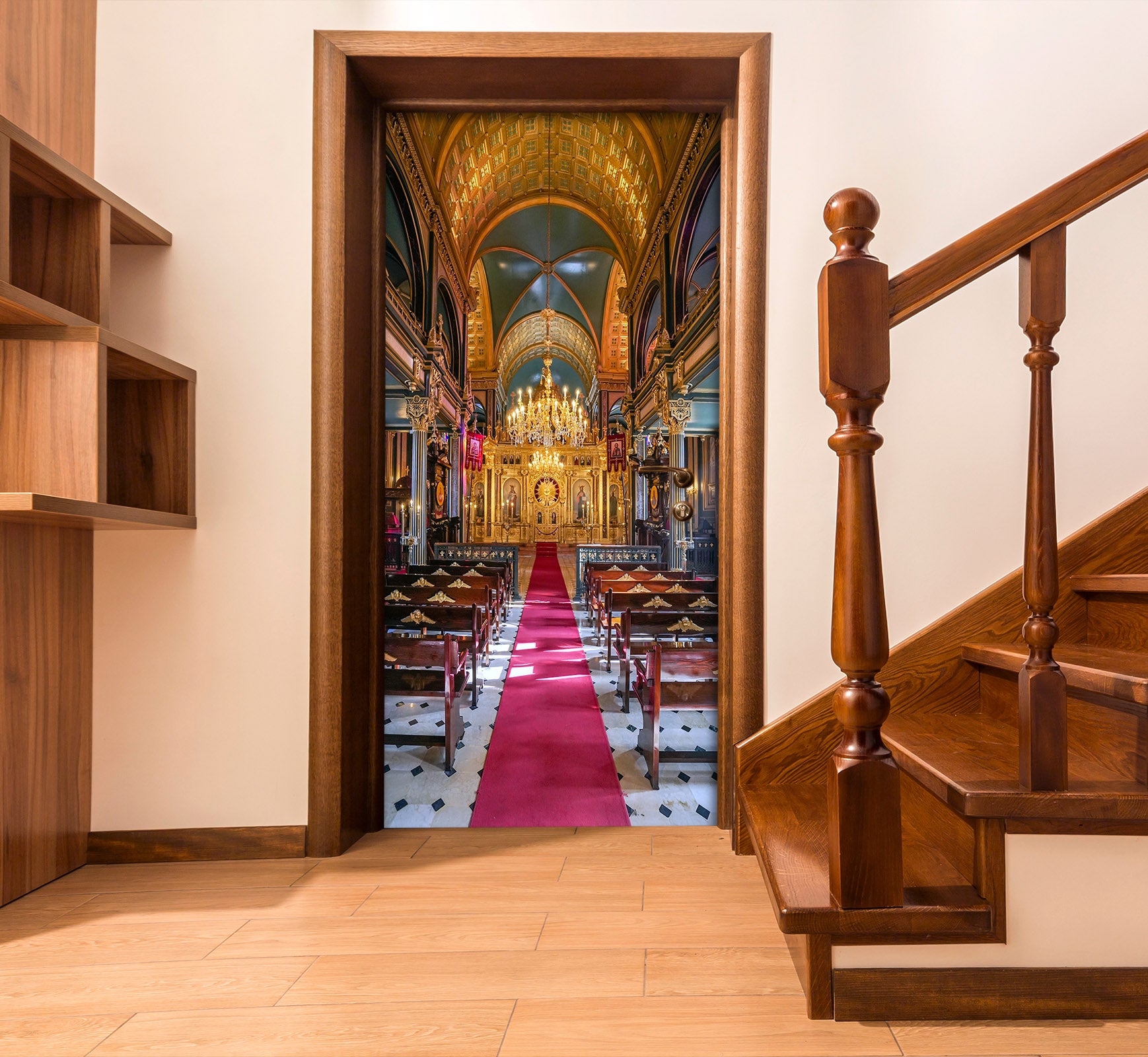 3D Church 22135 Door Mural