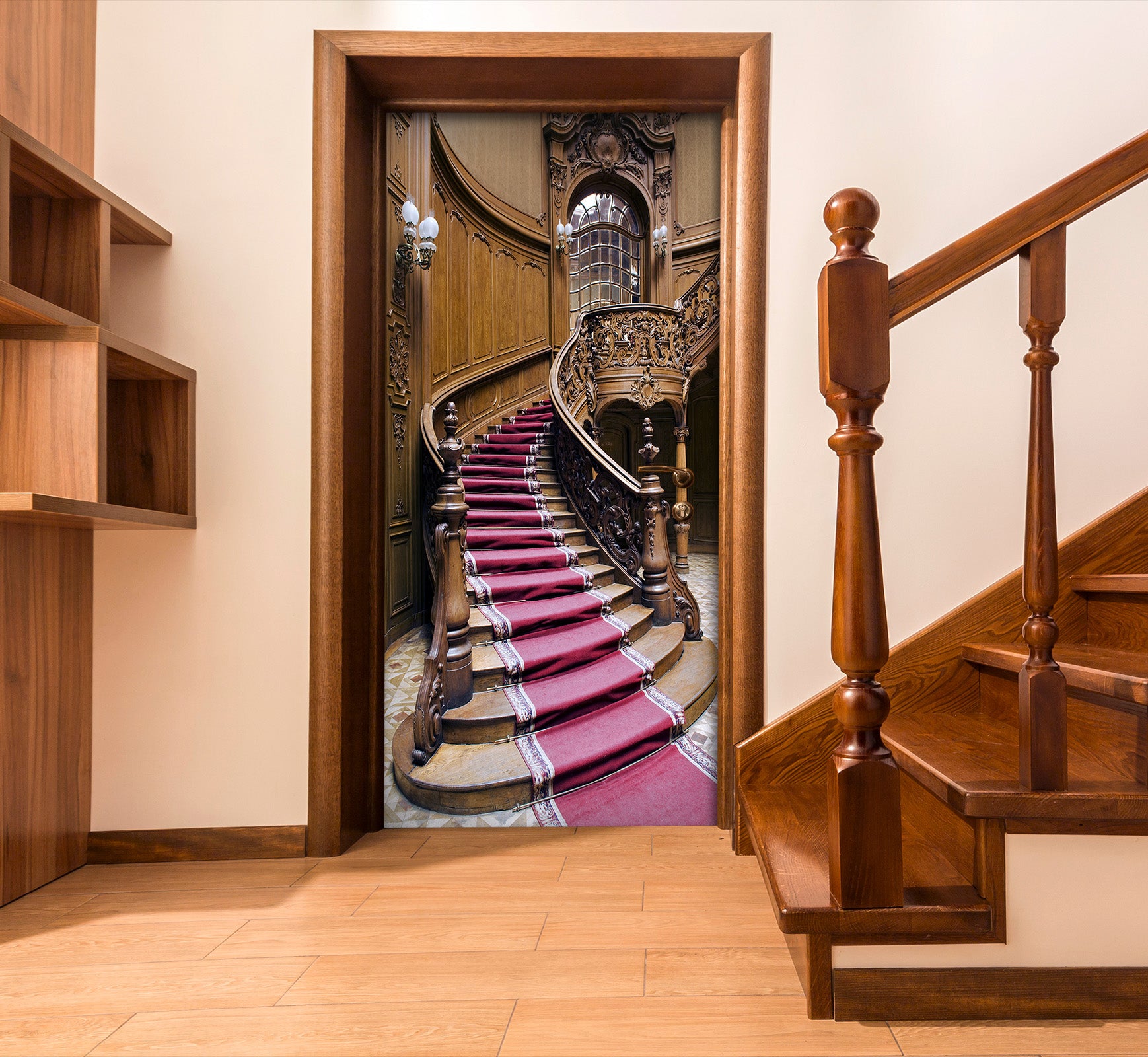 3D Stairs 22032 Door Mural