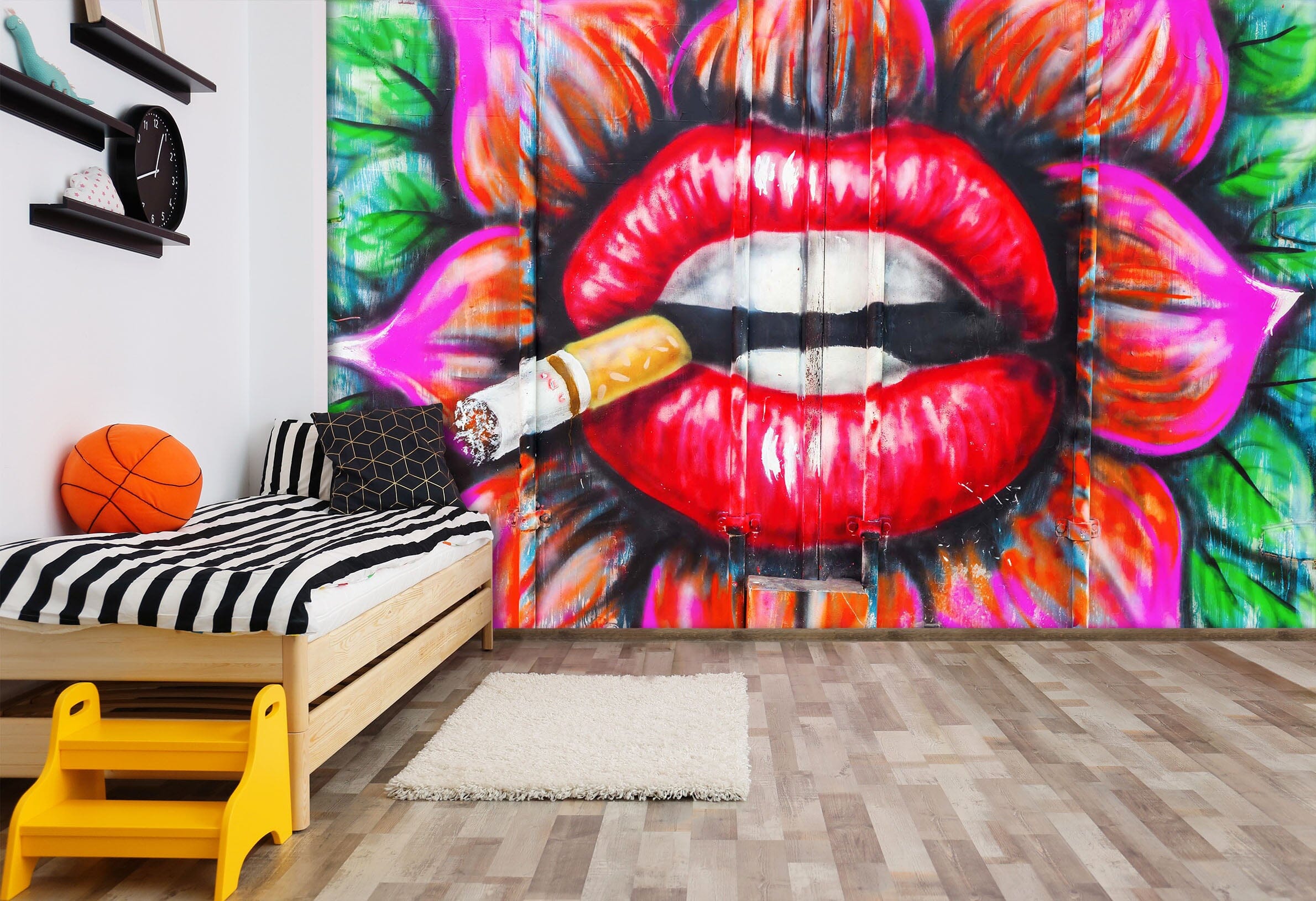 3D Lip Cigarette 1668 Wall Murals Wallpaper AJ Wallpaper 2