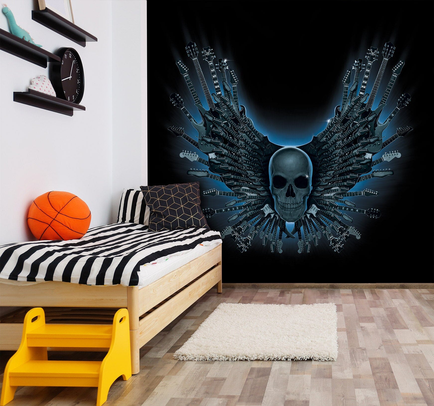 3D Skull Strings 1551 Wall Murals Exclusive Designer Vincent Wallpaper AJ Wallpaper 2