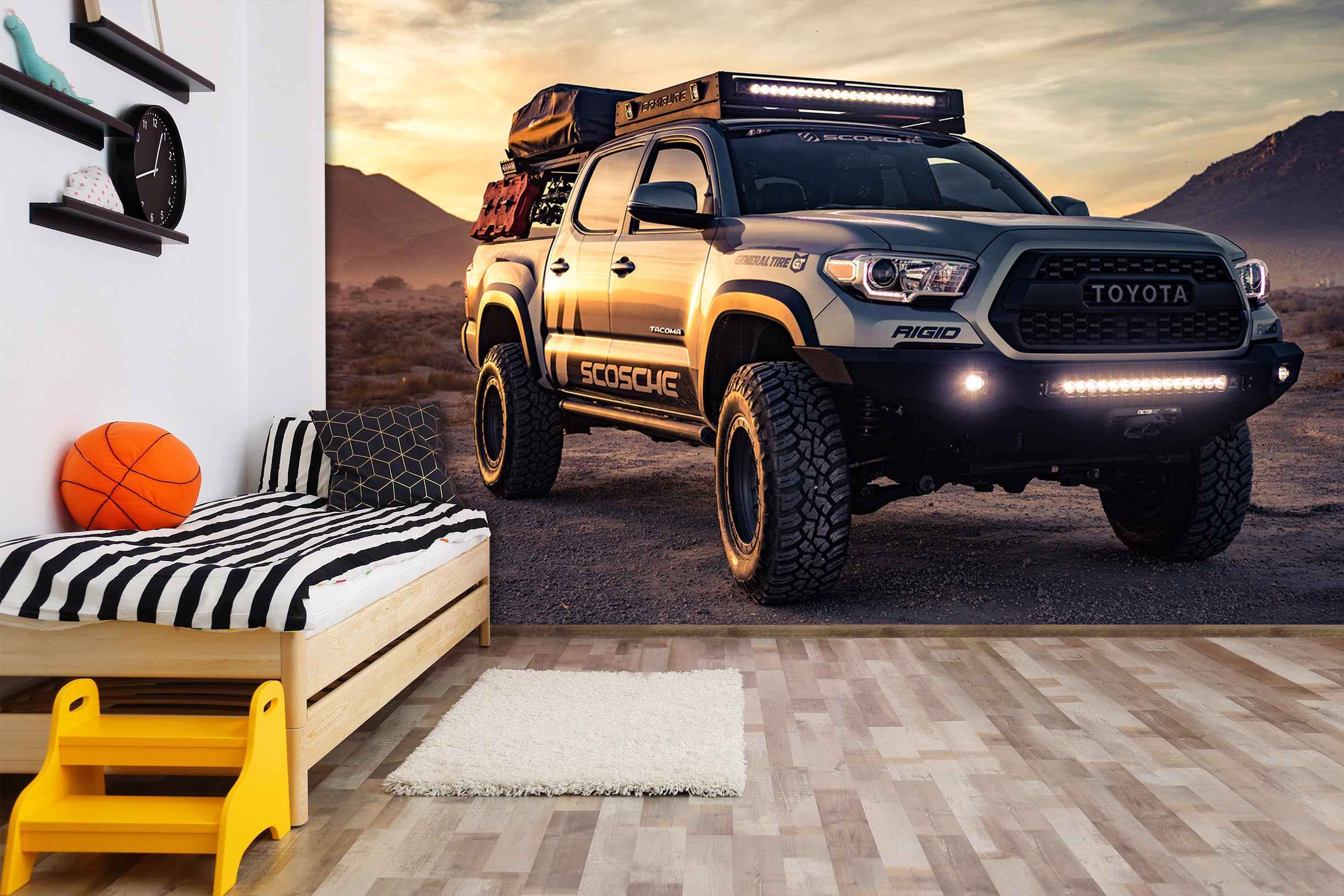 3D Automobile Hummer 104 Vehicle Wall Murals