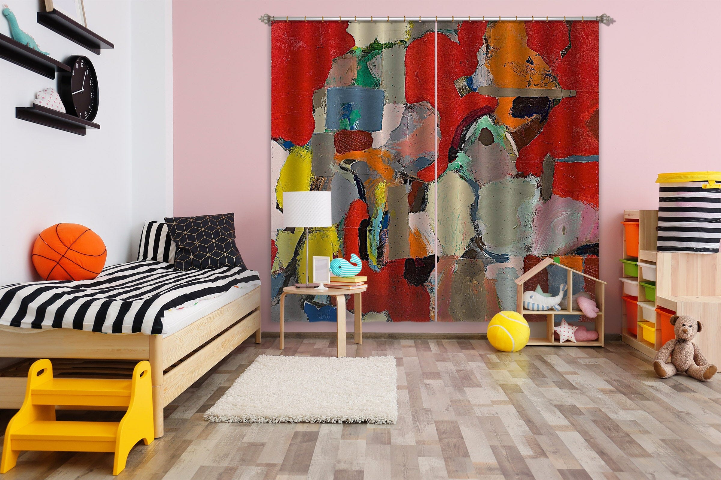 3D Color Graffiti 155 Allan P. Friedlander Curtain Curtains Drapes Curtains AJ Creativity Home