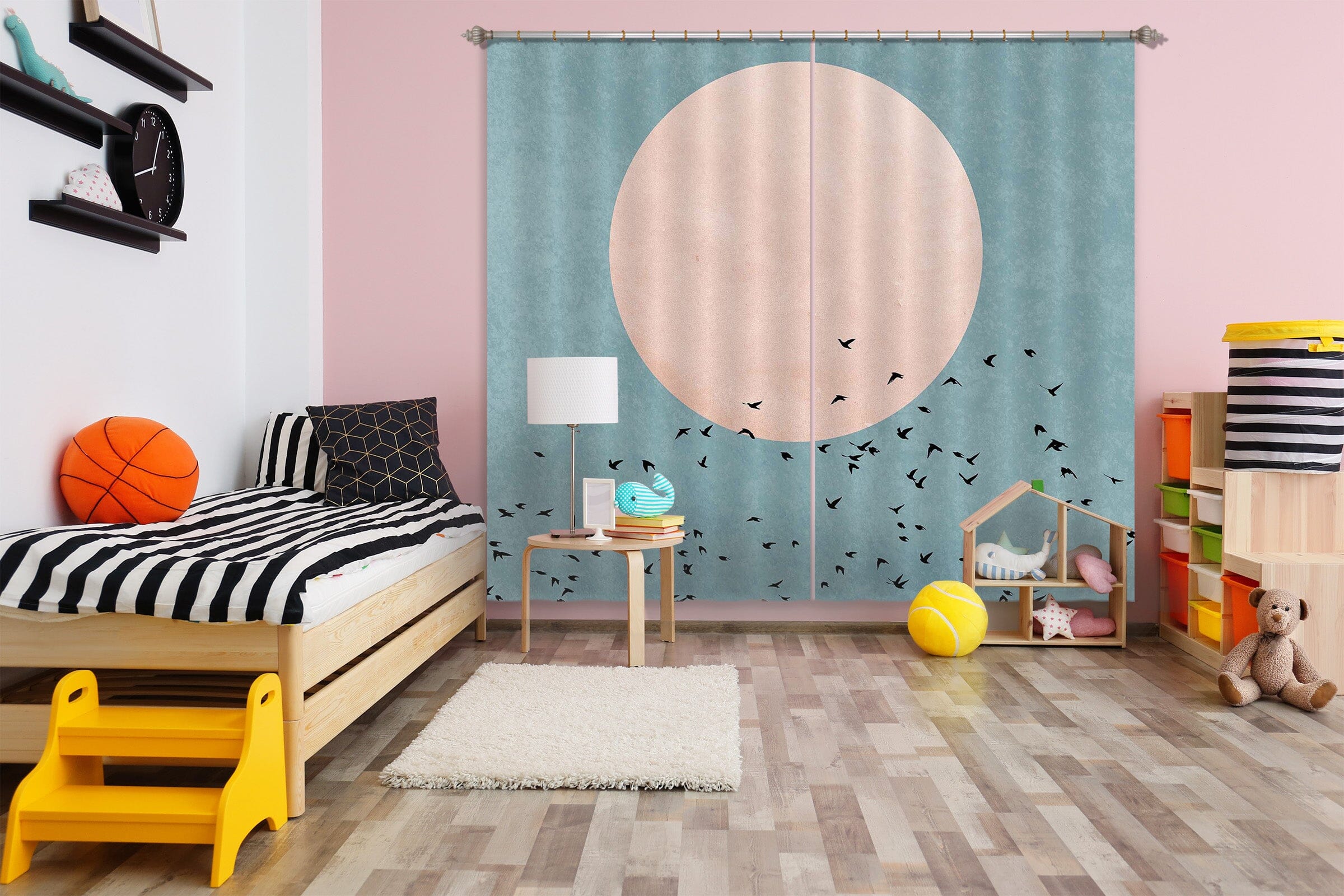 3D Fly Away 043 Boris Draschoff Curtain Curtains Drapes Curtains AJ Creativity Home