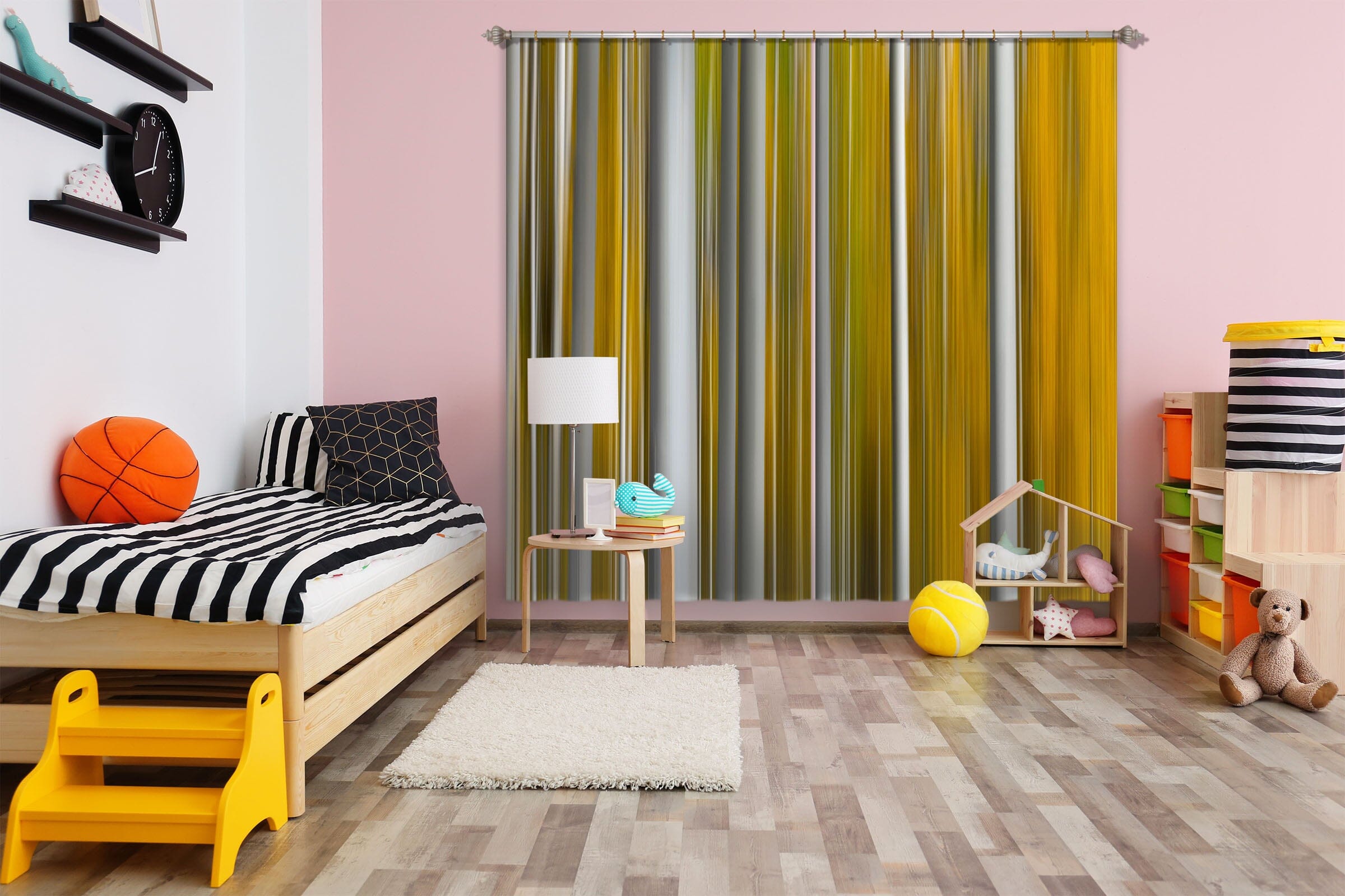 3D Colored Lines 147 Marco Carmassi Curtain Curtains Drapes Curtains AJ Creativity Home