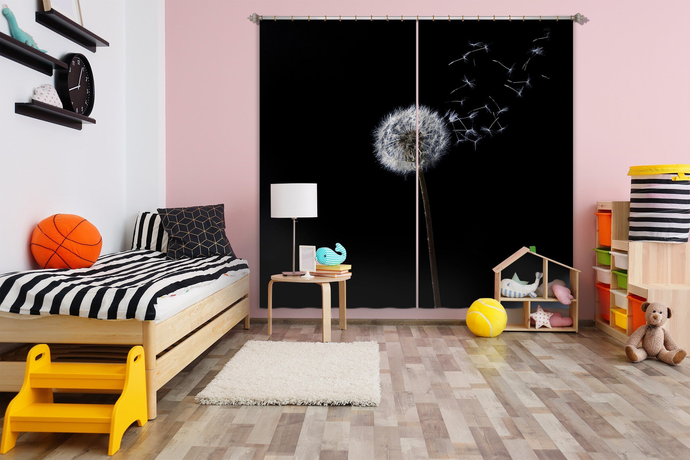 3D Dandelion 078 Marco Carmassi Curtain Curtains Drapes Curtains AJ Creativity Home