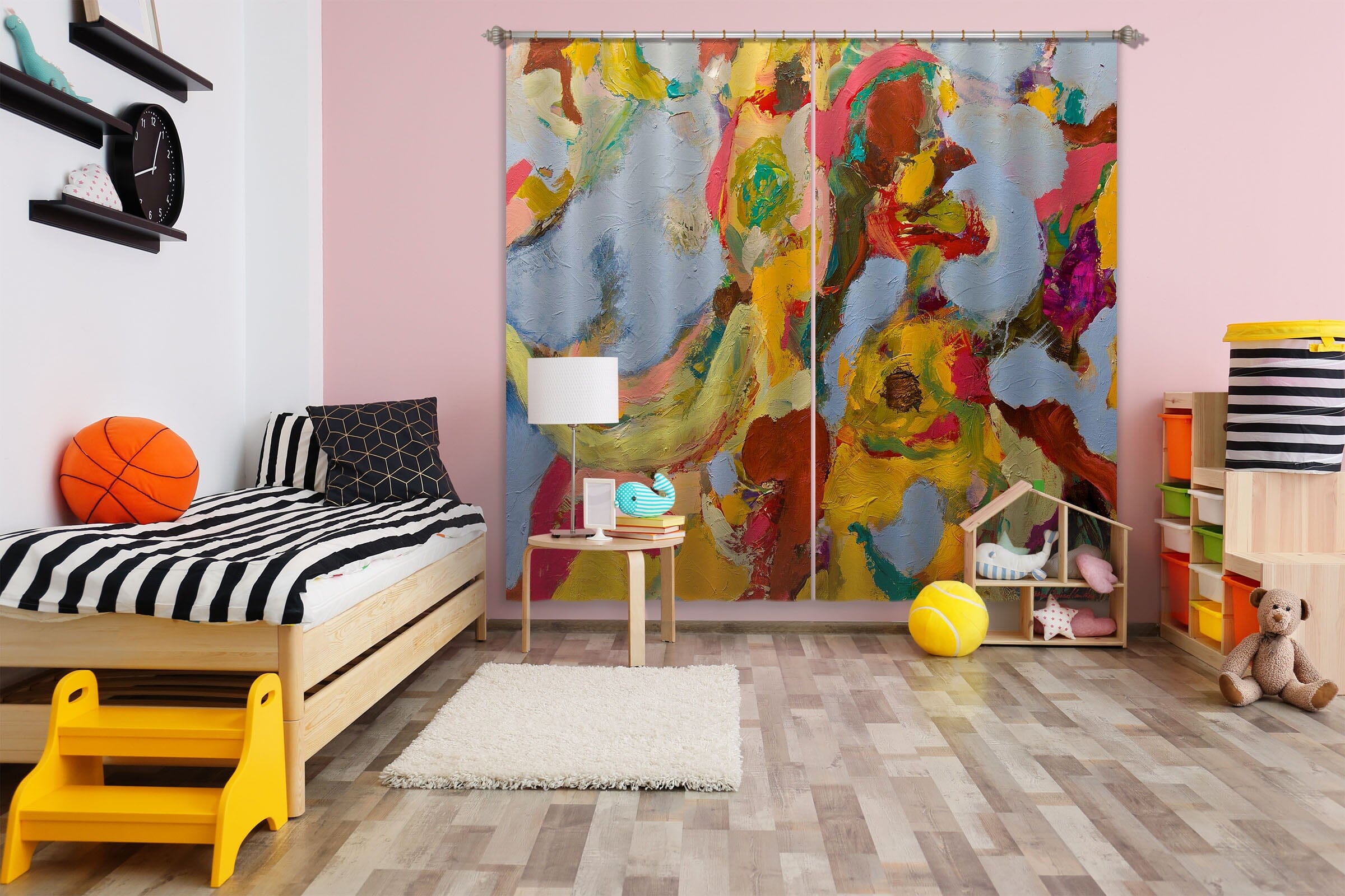 3D Color Graffiti 188 Allan P. Friedlander Curtain Curtains Drapes Curtains AJ Creativity Home