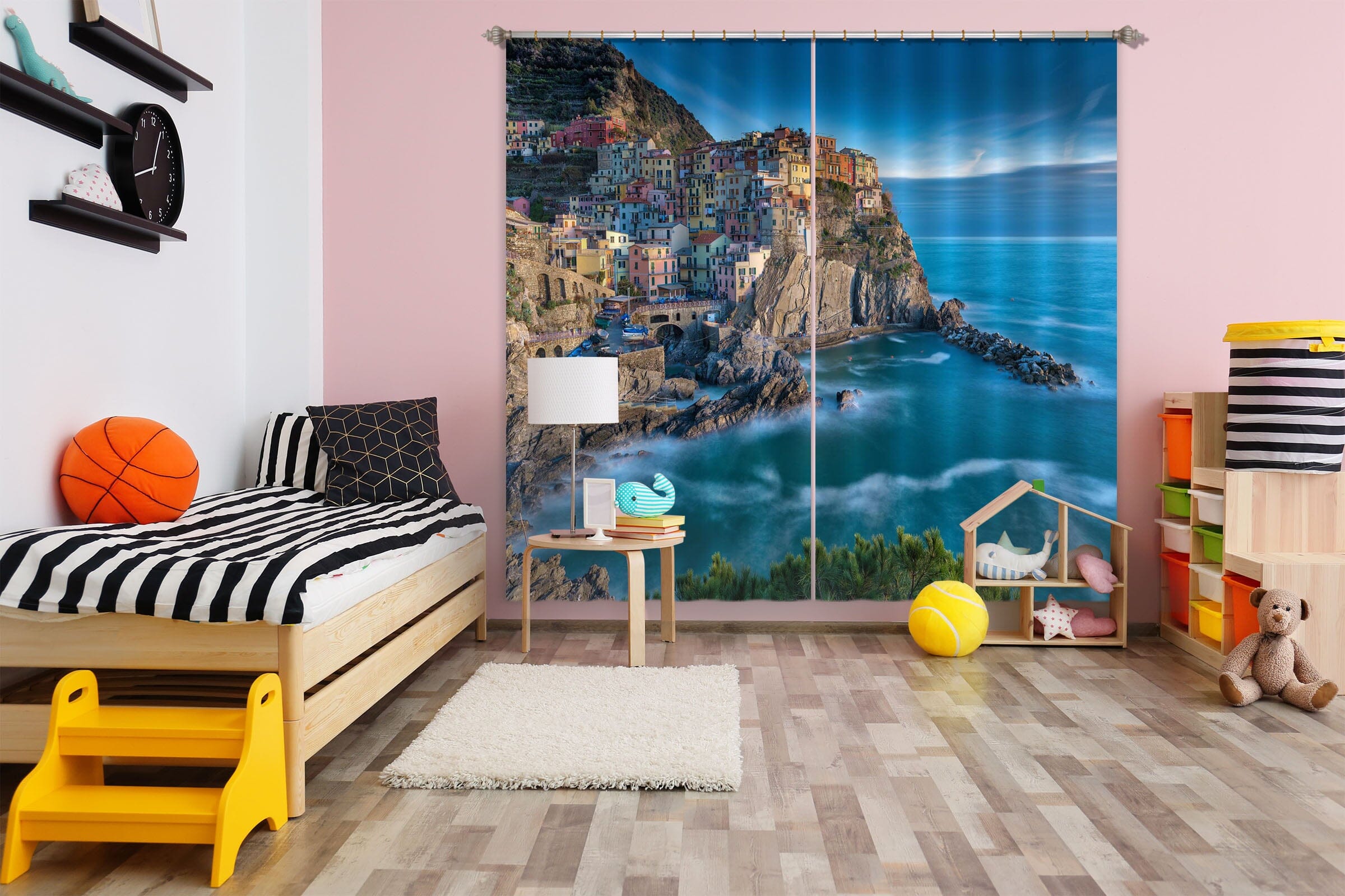 3D Blue Sea 118 Marco Carmassi Curtain Curtains Drapes Curtains AJ Creativity Home