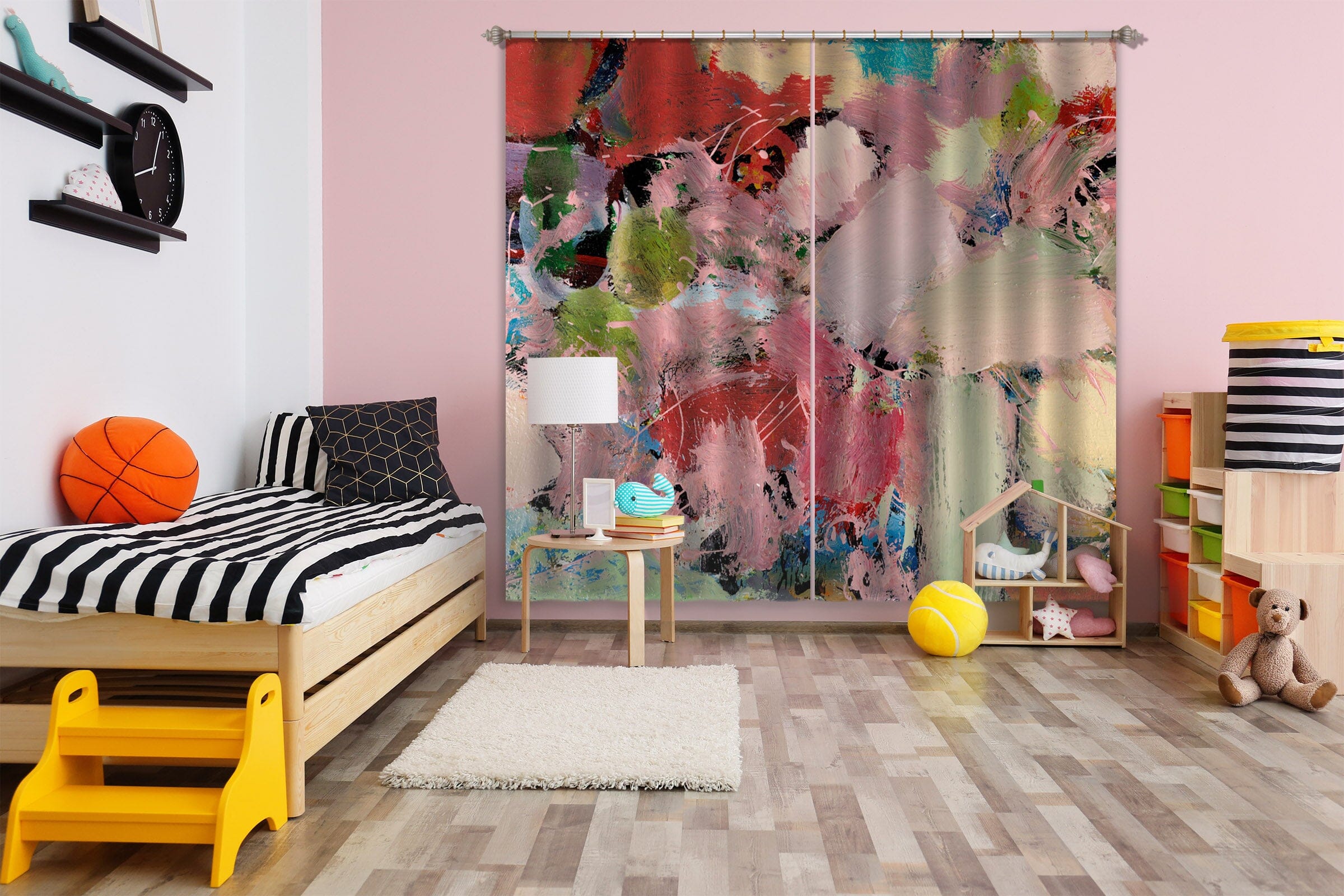 3D Color Graffiti 115 Allan P. Friedlander Curtain Curtains Drapes Curtains AJ Creativity Home