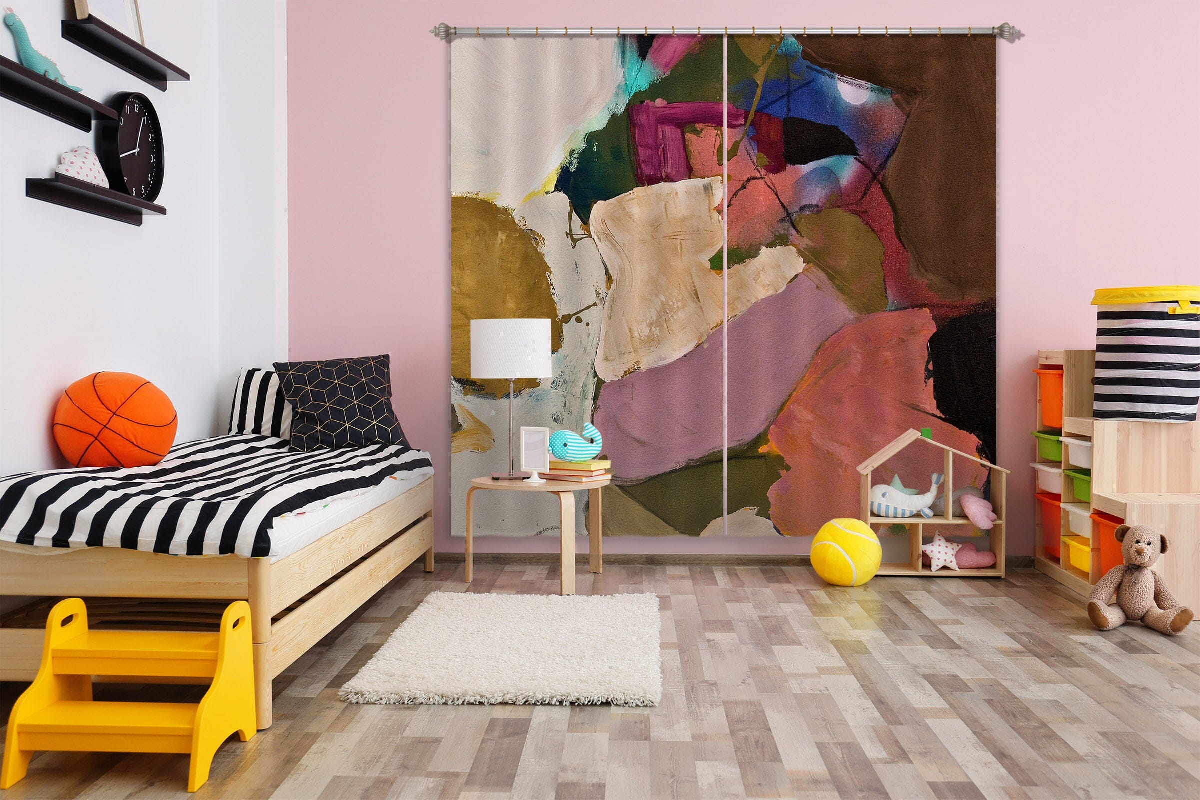 3D Color Graffiti 296 Allan P. Friedlander Curtain Curtains Drapes Curtains AJ Creativity Home