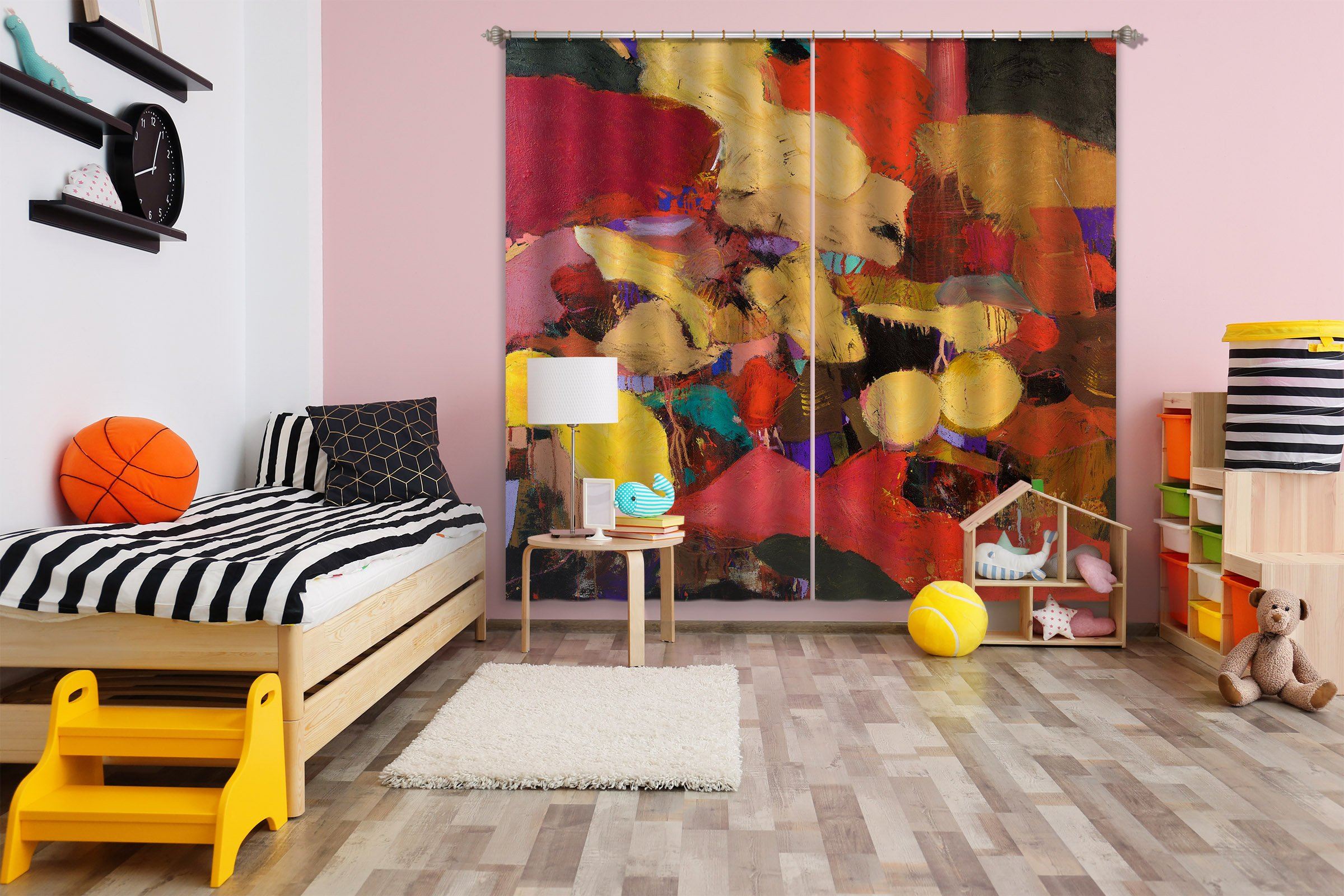 3D Abstract Art 206 Allan P. Friedlander Curtain Curtains Drapes Curtains AJ Creativity Home