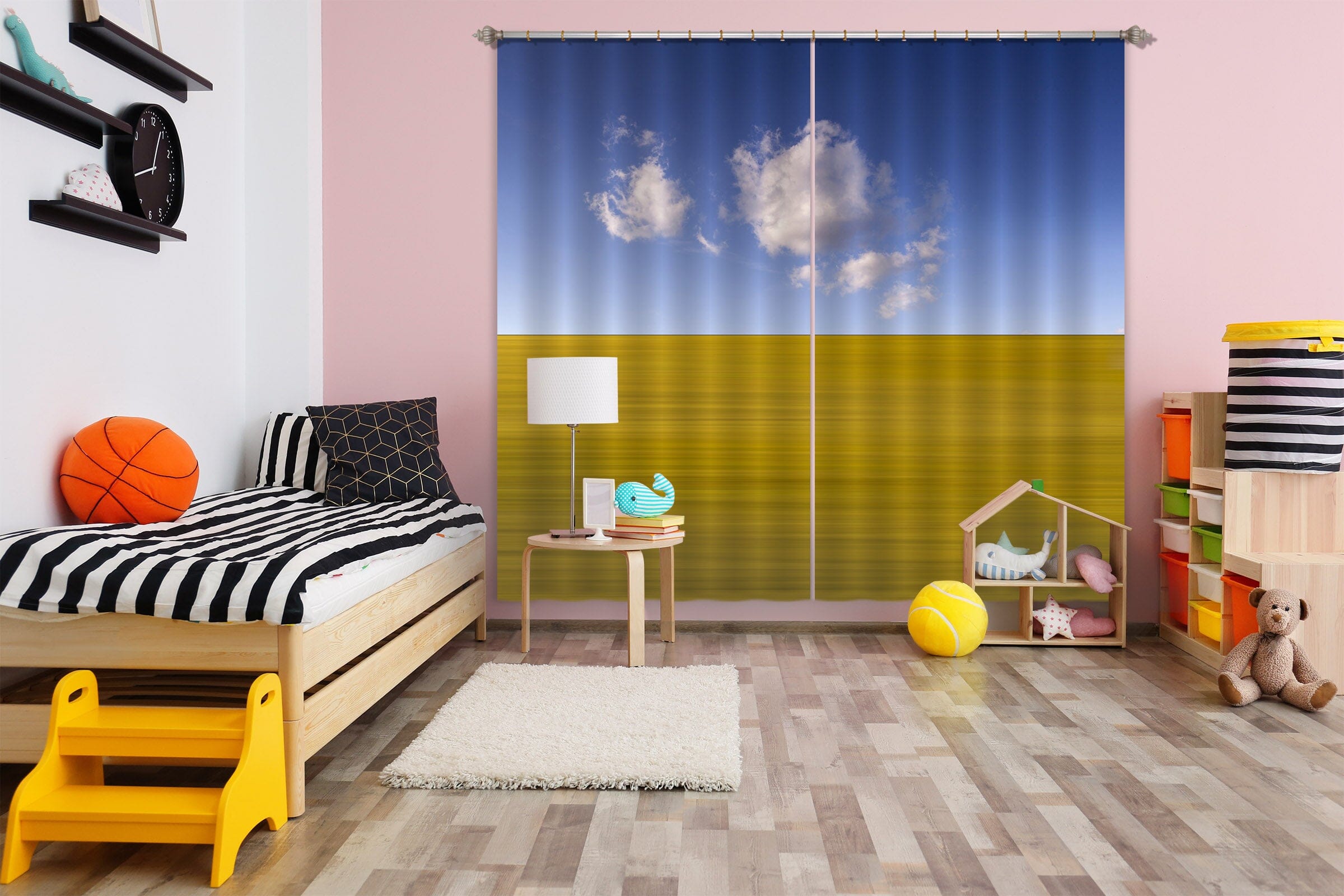 3D Green Grassland 154 Marco Carmassi Curtain Curtains Drapes Curtains AJ Creativity Home