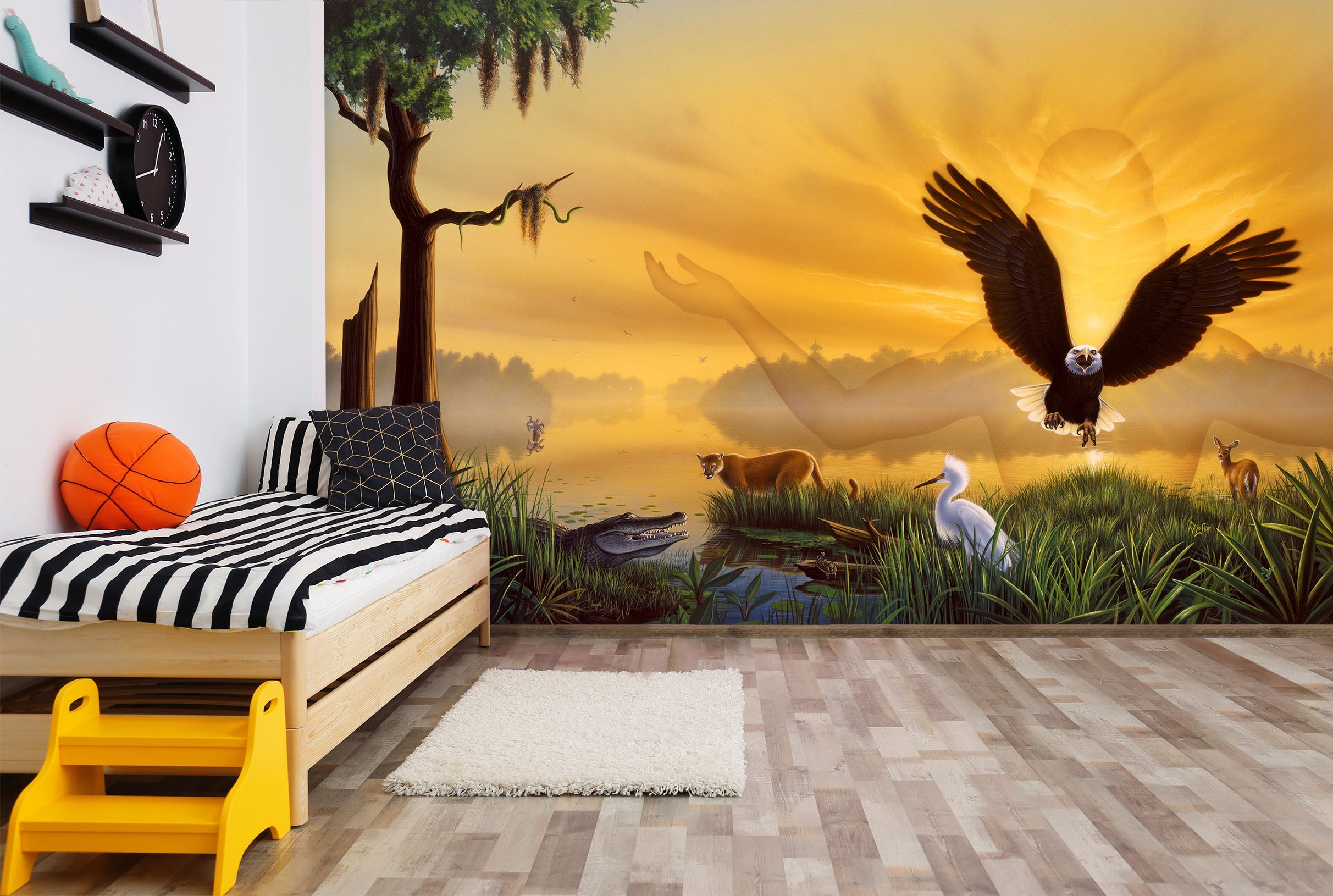 3D Flying Eagle 85024 Jerry LoFaro Wall Mural Wall Murals