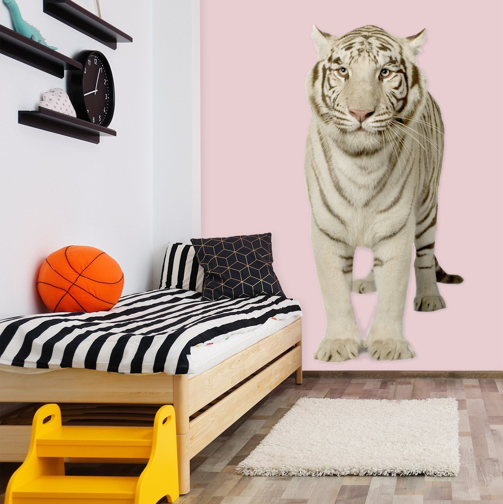 3D Domineering White Tiger 164 Animals Wall Stickers Wallpaper AJ Wallpaper