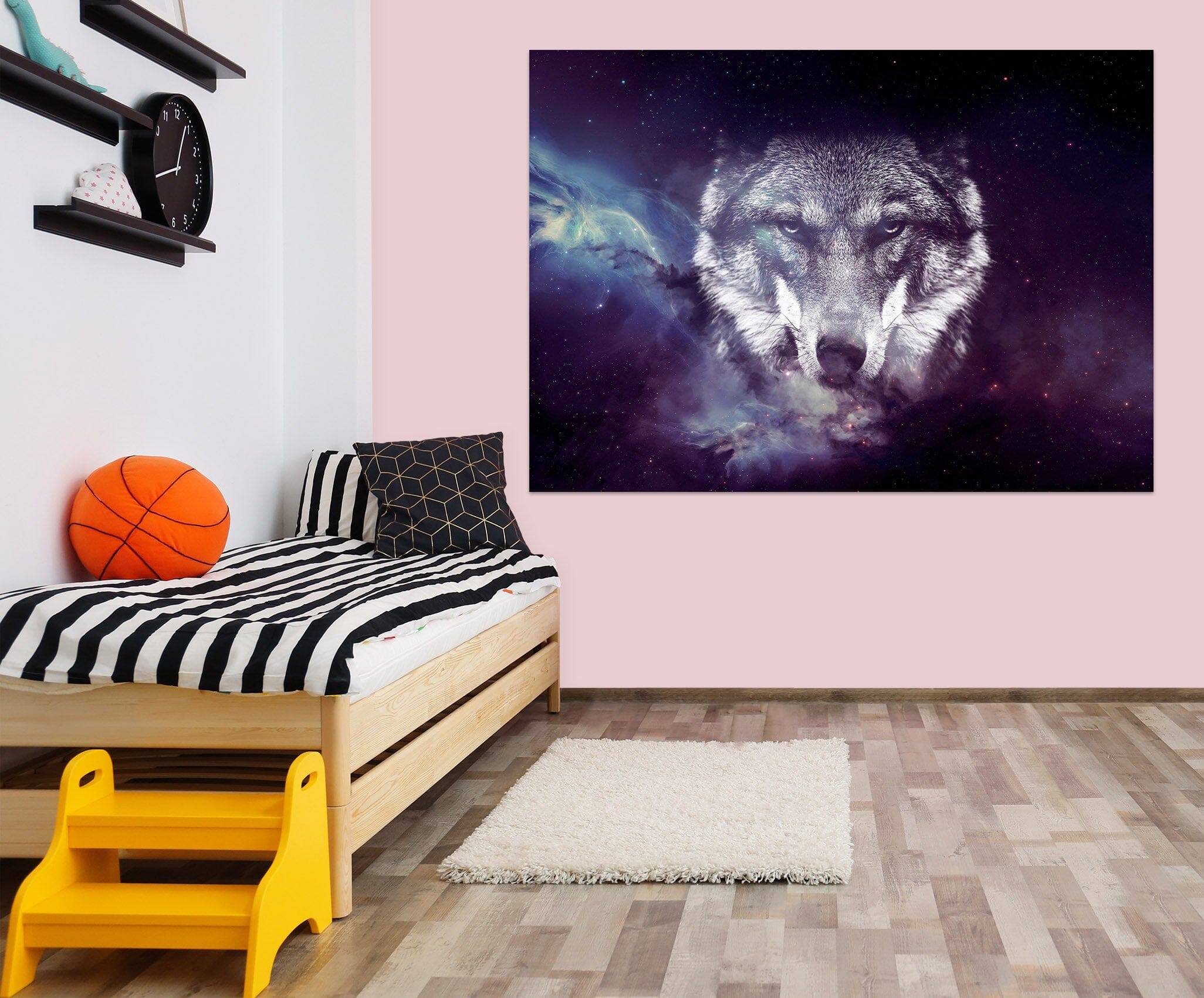 3D Wolf Head 1096 Wall Sticker Wallpaper AJ Wallpaper 2