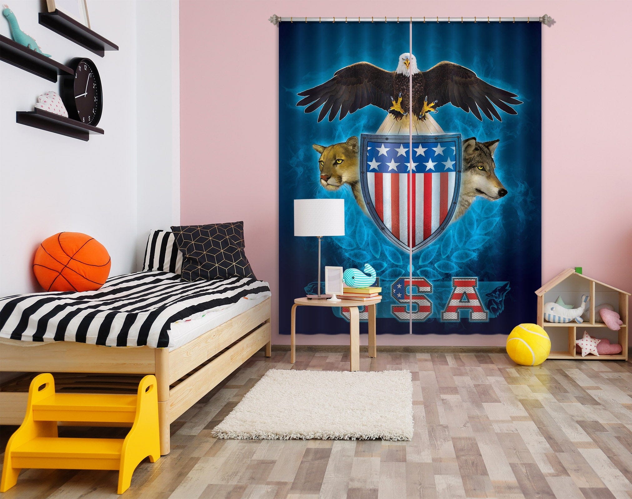 3D USA Trinity 089 Vincent Hie Curtain Curtains Drapes Curtains AJ Creativity Home