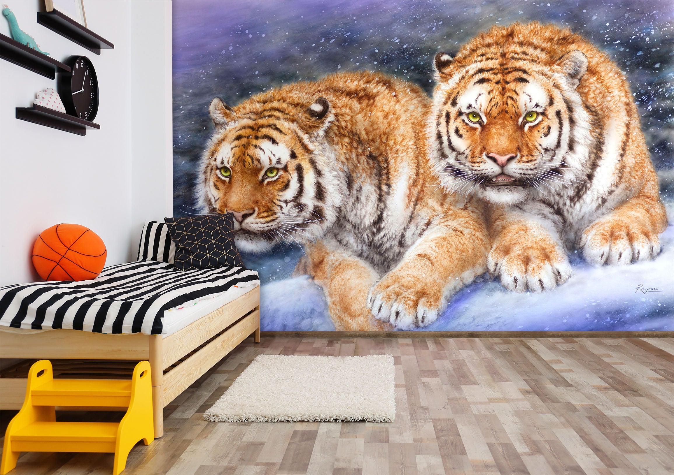 3D Snow Tiger 5442 Kayomi Harai Wall Mural Wall Murals