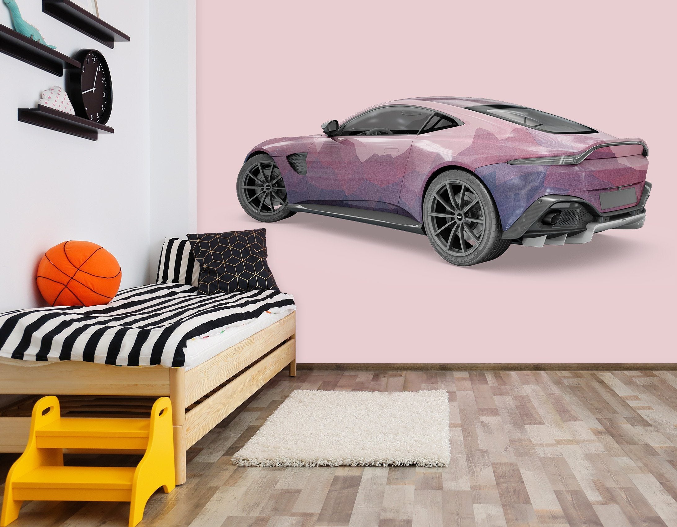 3D Purple Supercar 261 Vehicles Wallpaper AJ Wallpaper