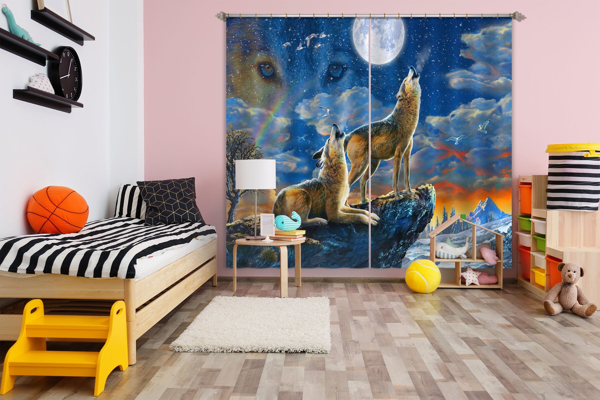 3D Wolverine 068 Adrian Chesterman Curtain Curtains Drapes Curtains AJ Creativity Home