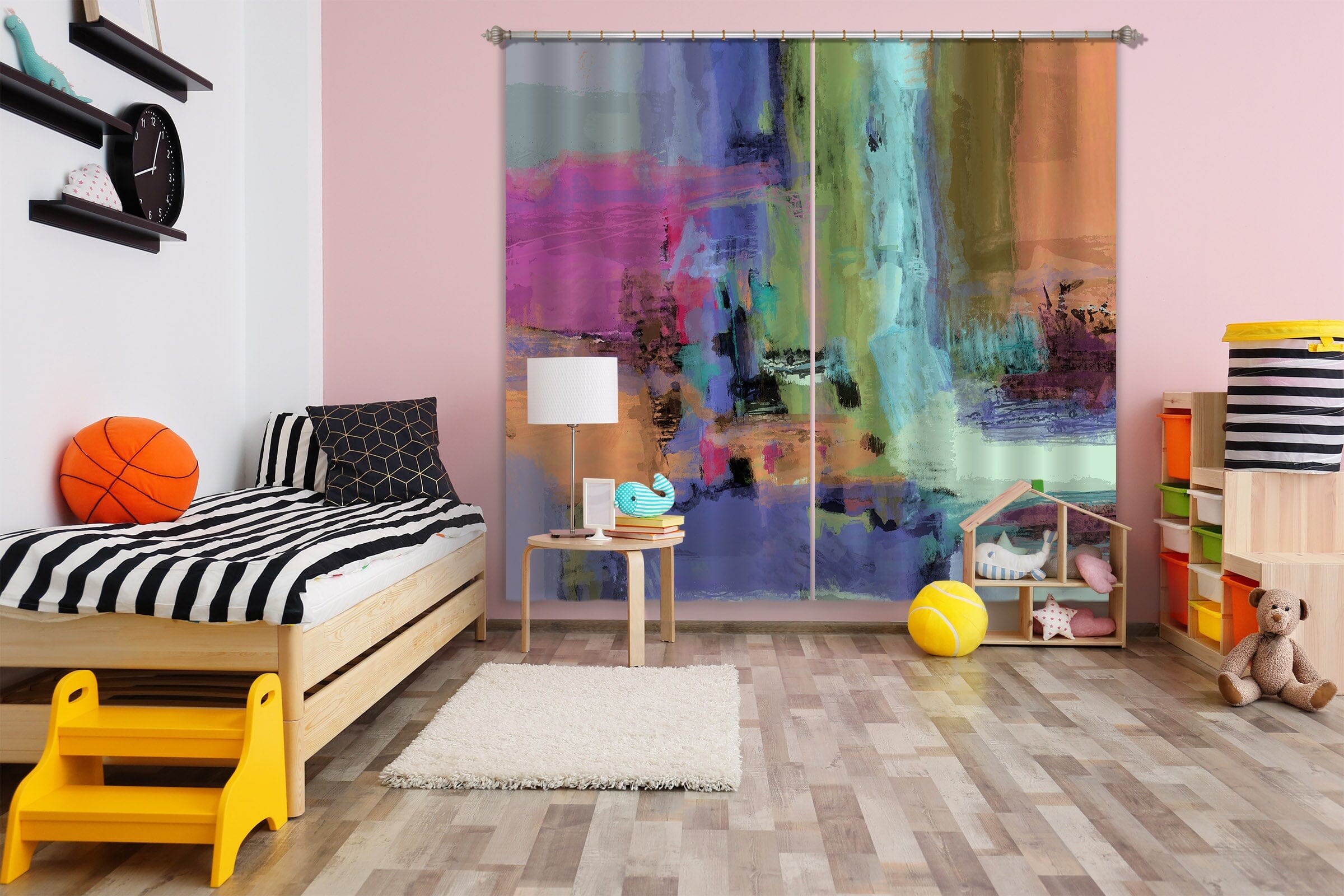 3D Painted Waterfall 222 Michael Tienhaara Curtain Curtains Drapes Curtains AJ Creativity Home