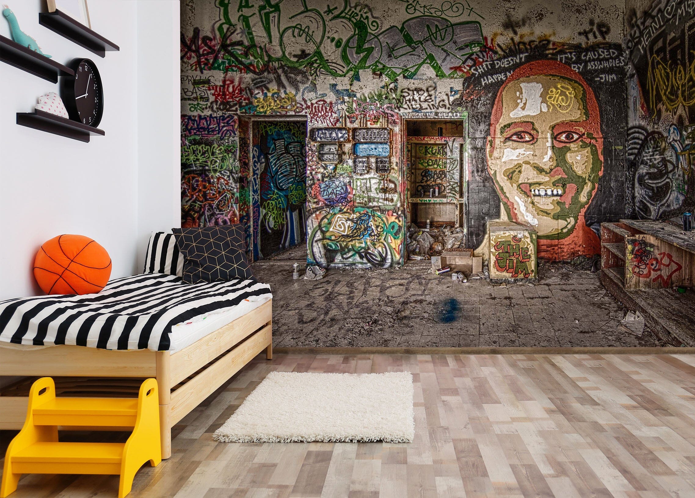 3D Painted Head 2086 Wall Murals Wallpaper AJ Wallpaper 2