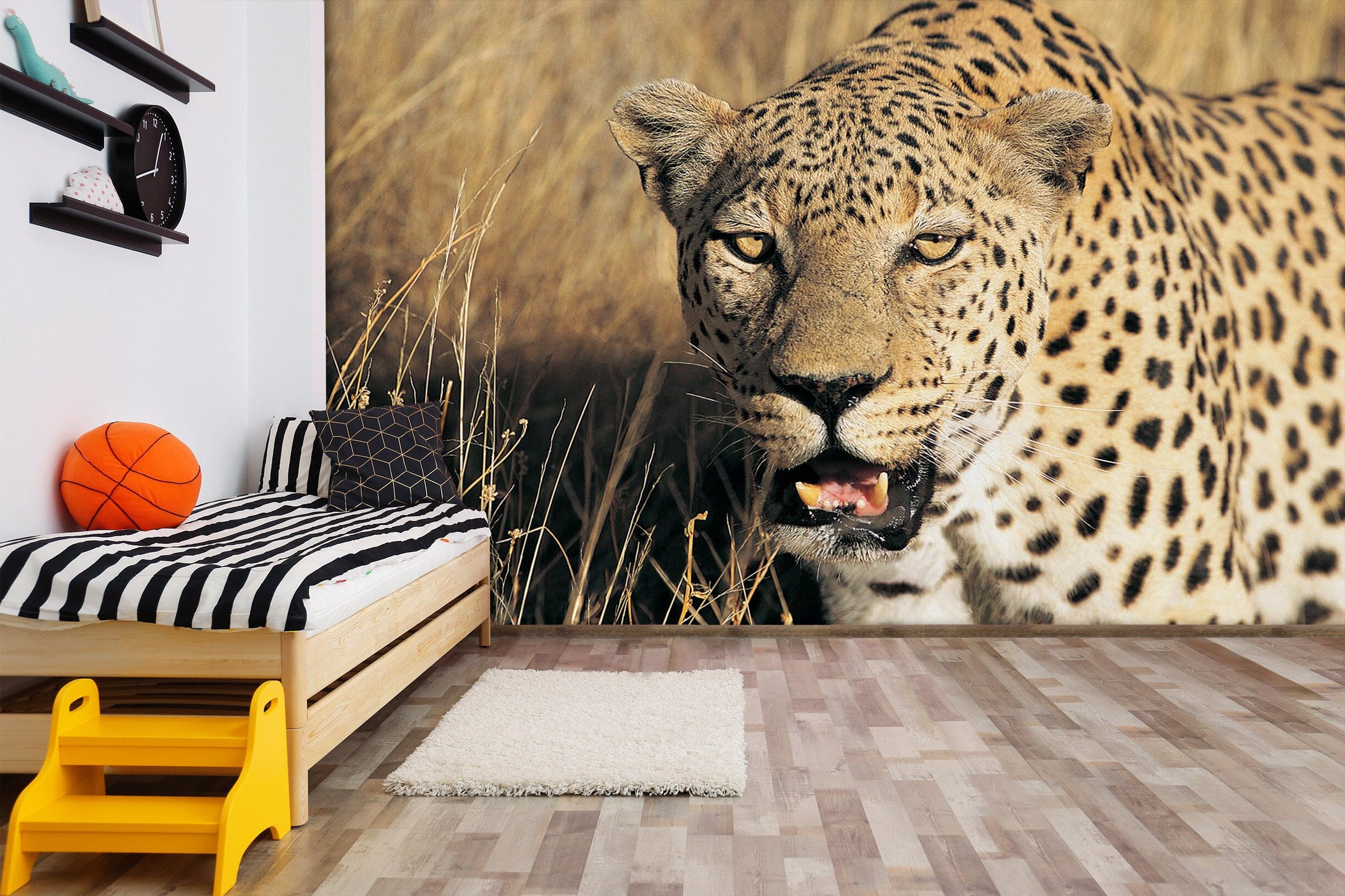 3D Leopard Prairie 278 Wall Murals Wallpaper AJ Wallpaper 2