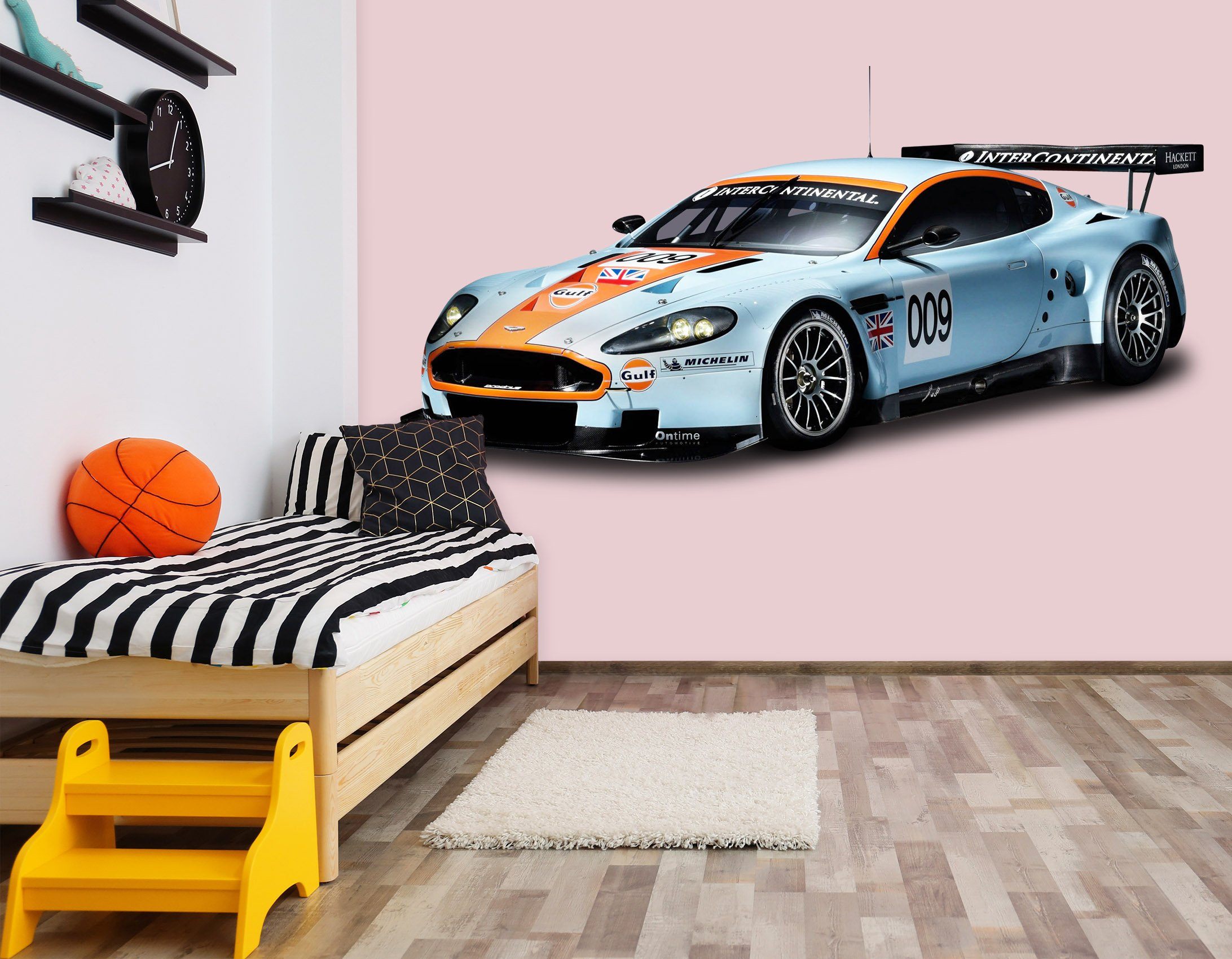 3D Gulf Racing Aston Martin 163 Vehicles Wallpaper AJ Wallpaper