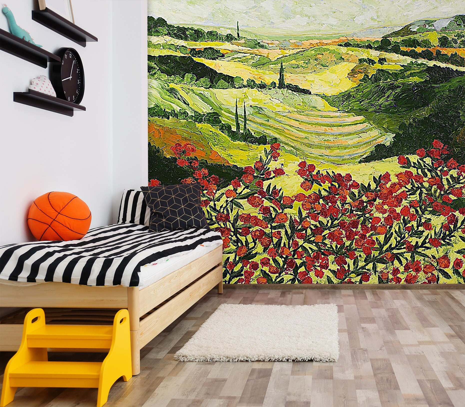 3D Field Flowers 122 Allan P. Friedlander Wall Mural Wall Murals Wallpaper AJ Wallpaper 2