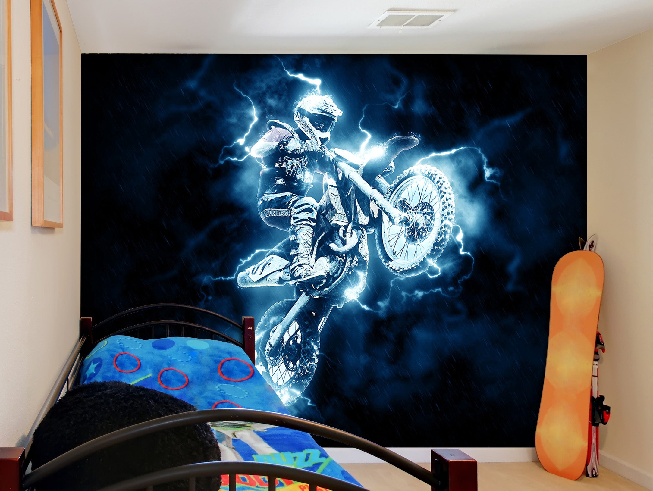 3D Motocross Jumping 117 Vehicle Wall Murals
