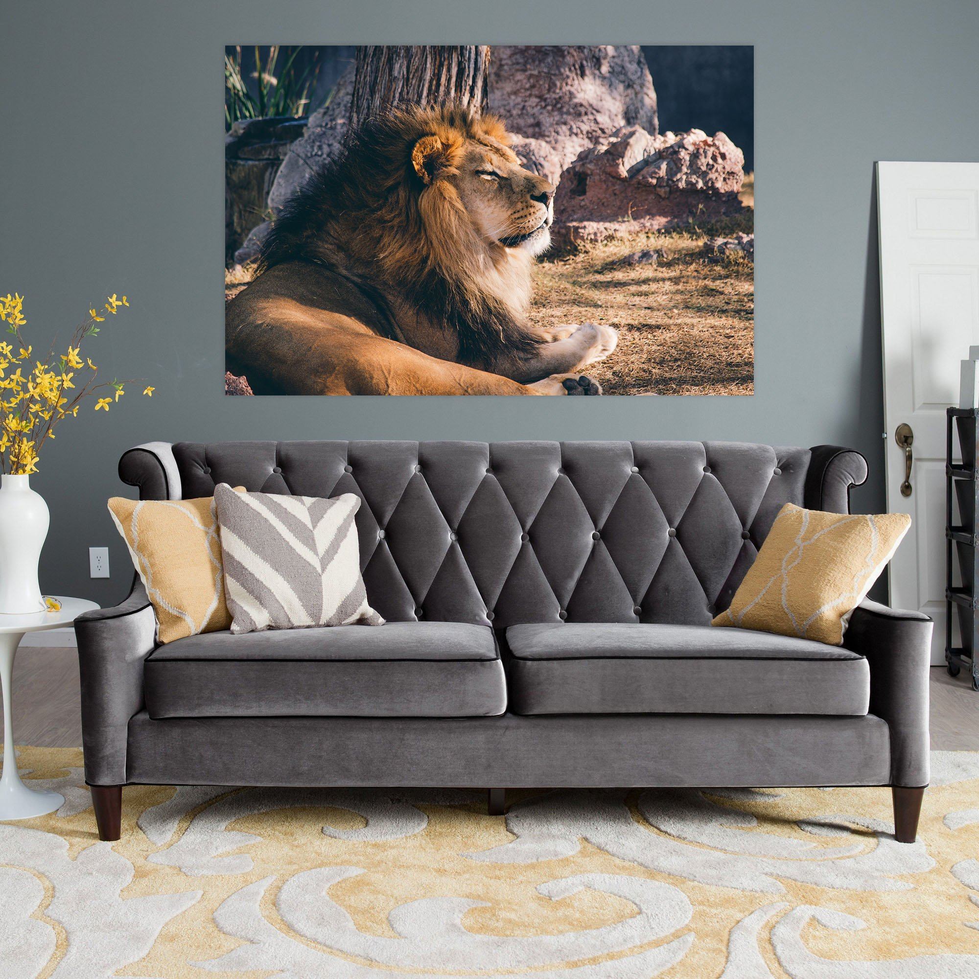 3D Lion 93 Animal Wall Stickers Wallpaper AJ Wallpaper 2