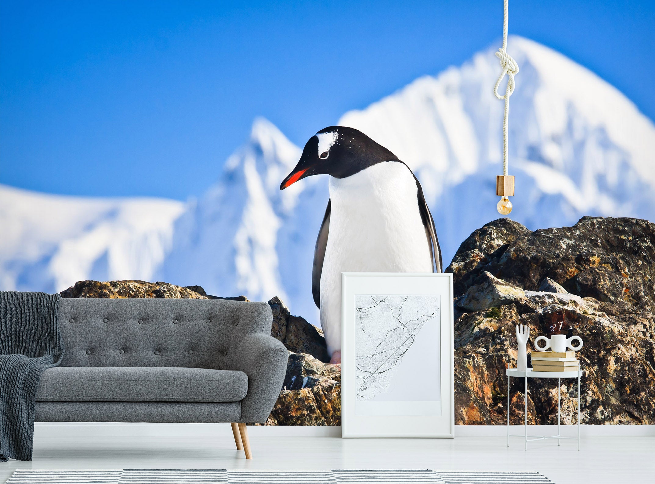 3D Penguin Glacier 58063 Wall Murals