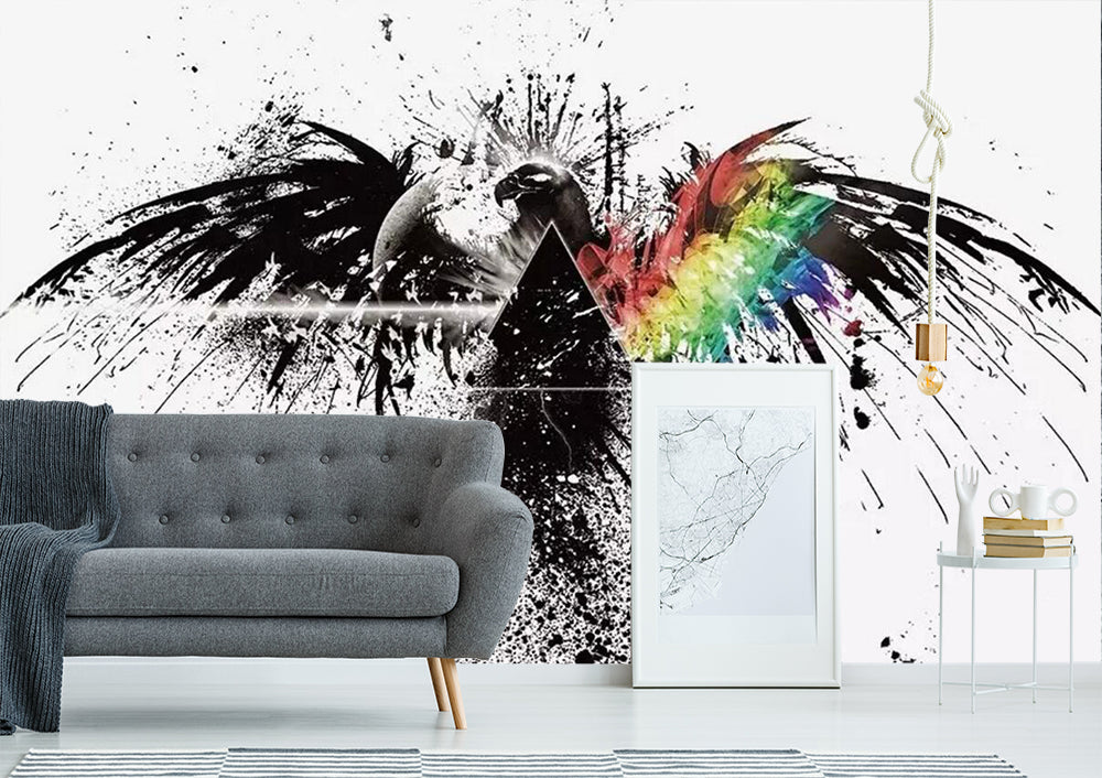 3D Black Eagle Wings WC357 Wall Murals