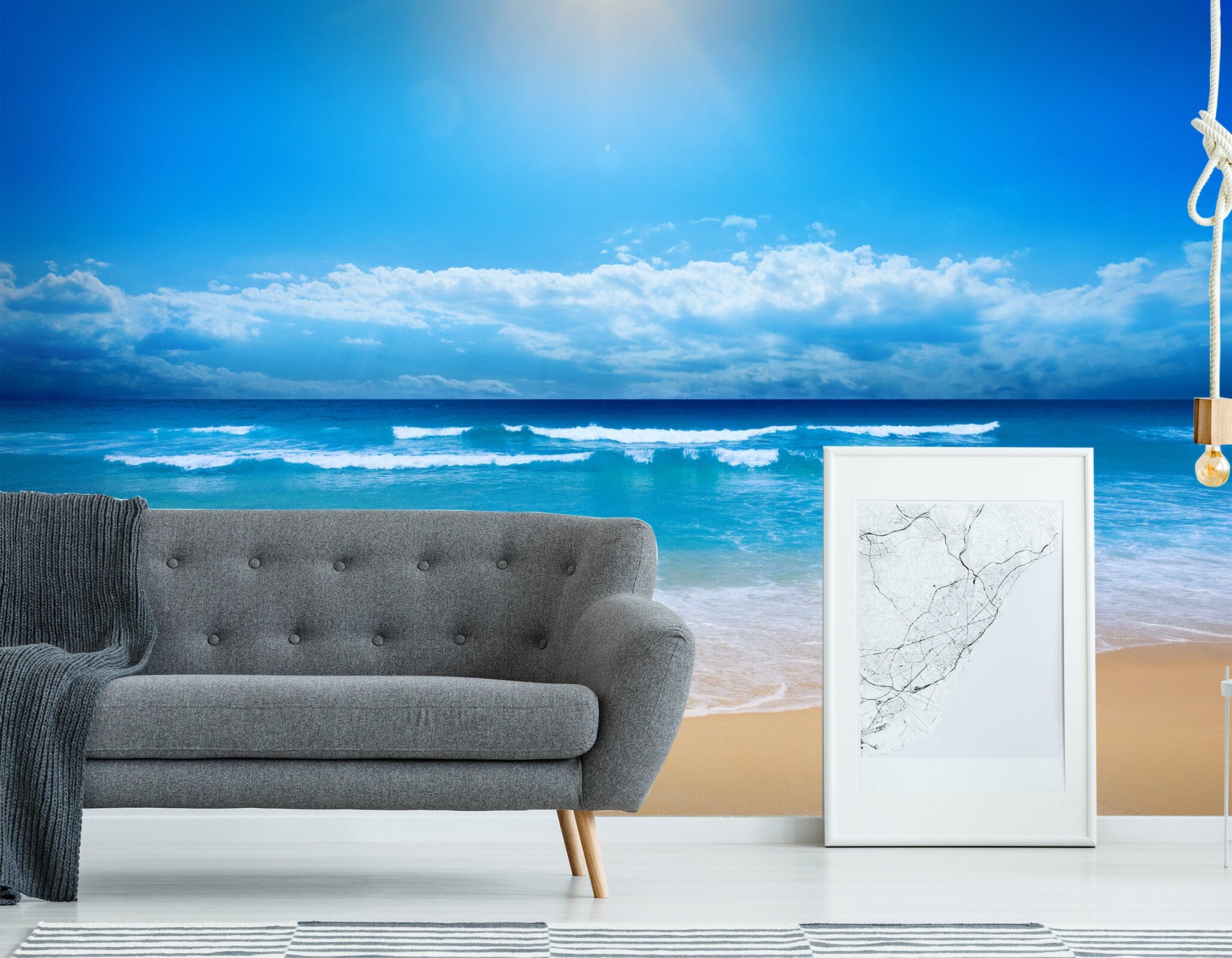 3D Sea Beach 020 Wall Murals Wallpaper AJ Wallpaper 2