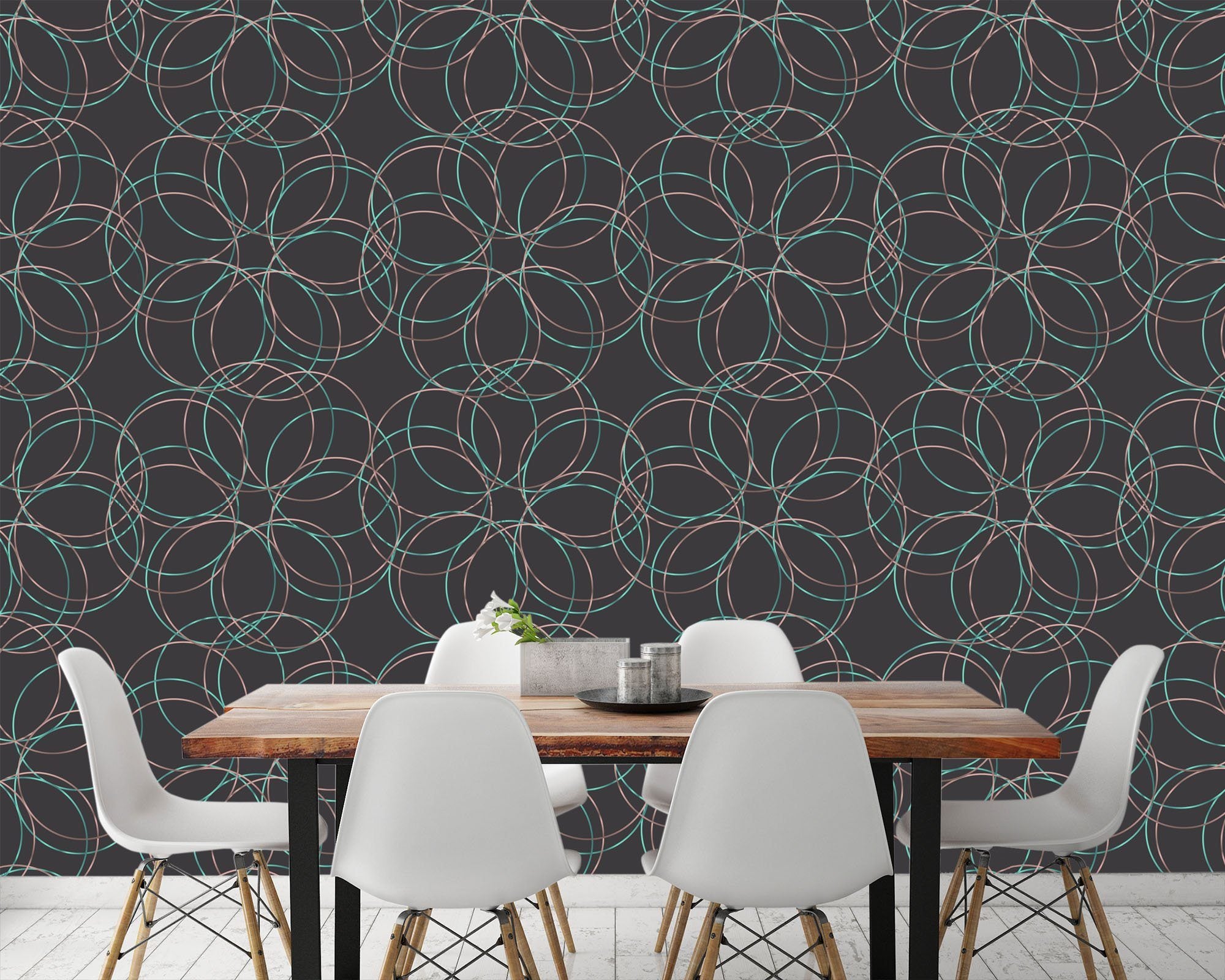 3D Colored Round Line 537 Wallpaper AJ Wallpaper