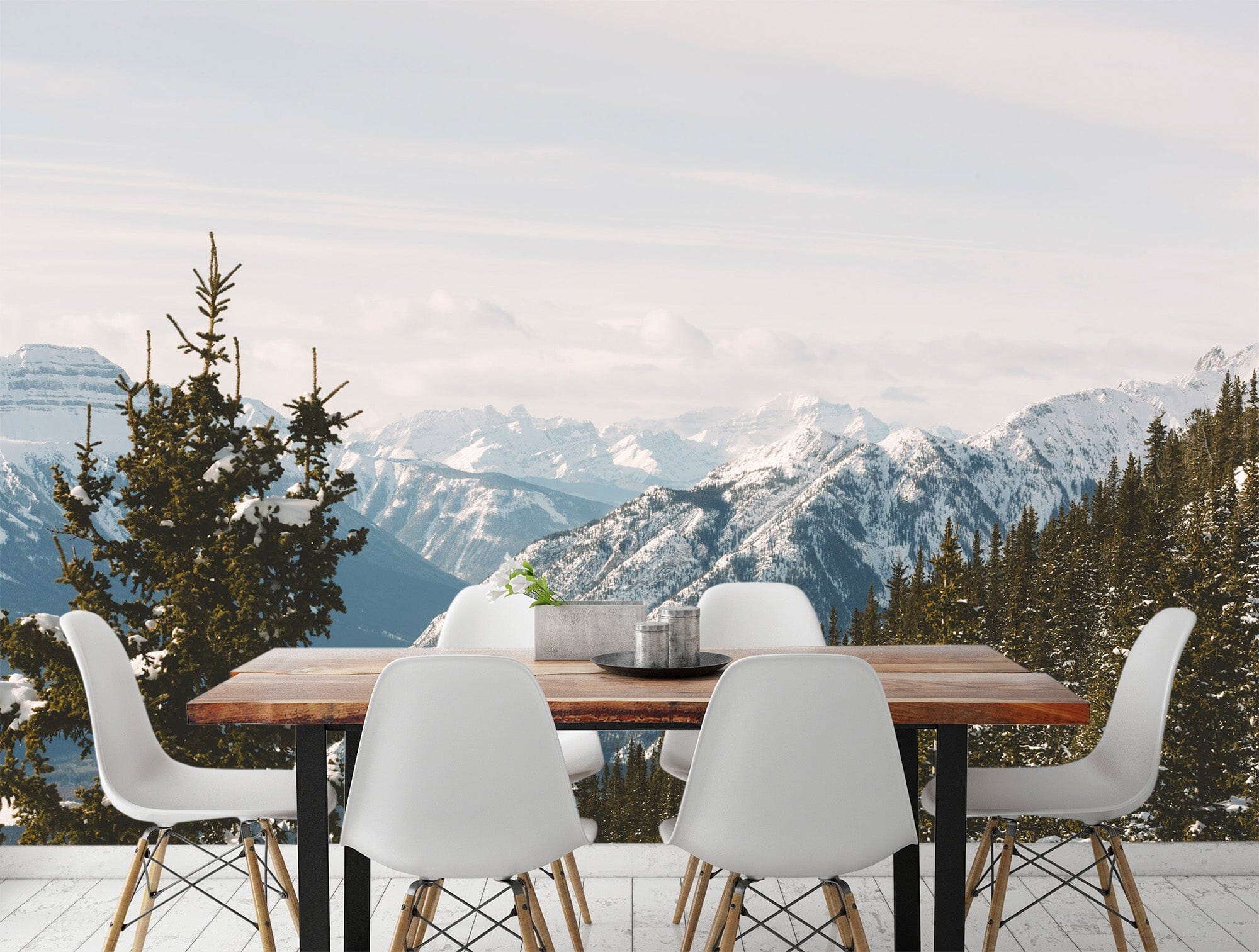 3D Snow Mountain Forest 79 Wall Murals Wallpaper AJ Wallpaper 2