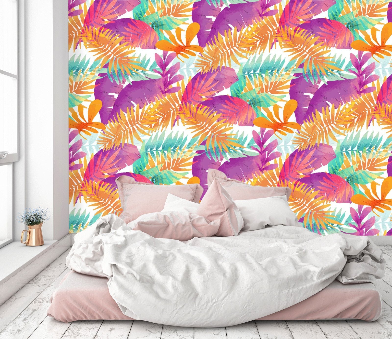 3D Bright Leaves 462 Wallpaper AJ Wallpaper