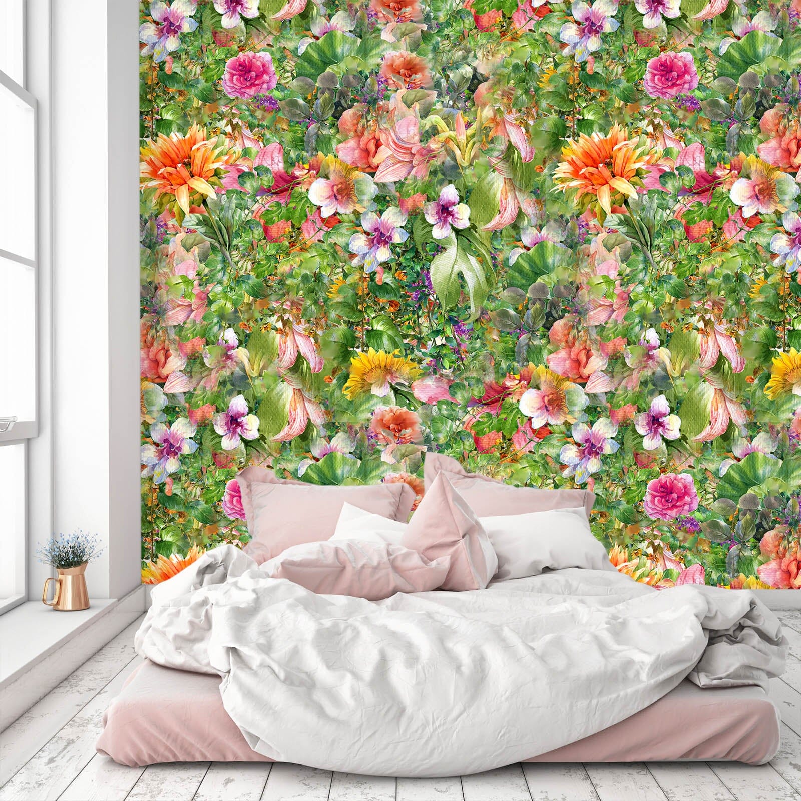 3D Sunflower Plant 47 Wall Murals Wallpaper AJ Wallpaper 2