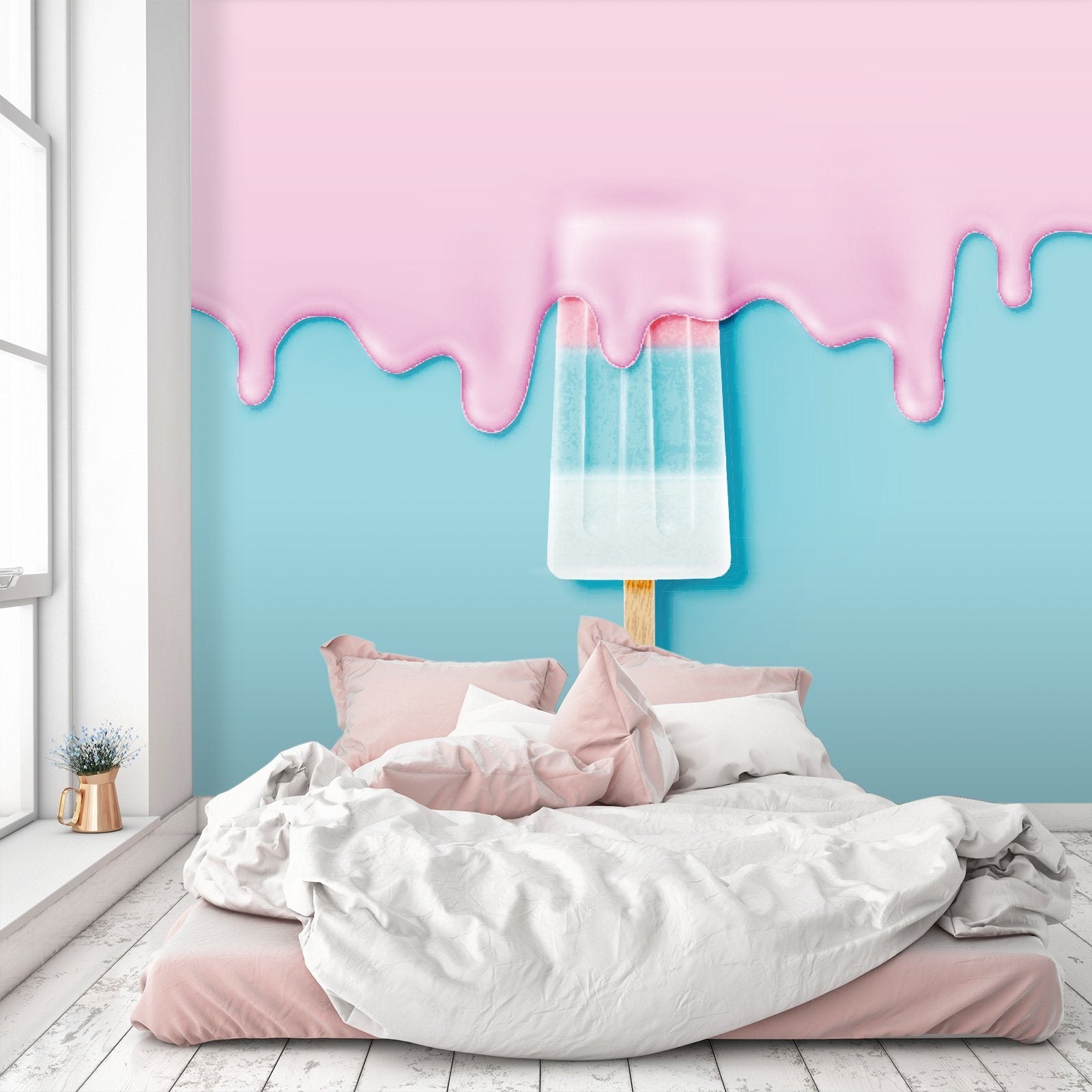 3D Wall Paint Ice Cream 762 Wallpaper AJ Wallpaper 2